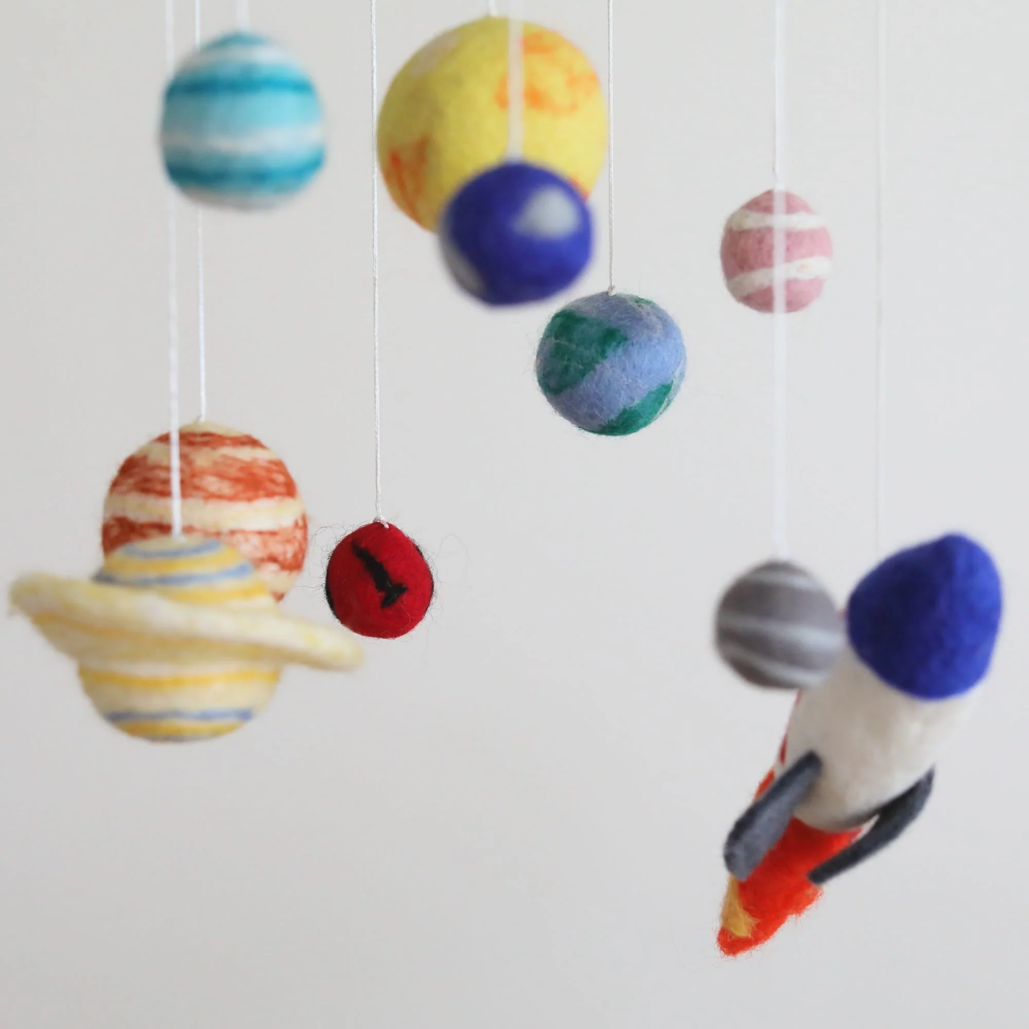 Ganapati Crafts Co. Felt Baby Mobile - Solar System - Image 6