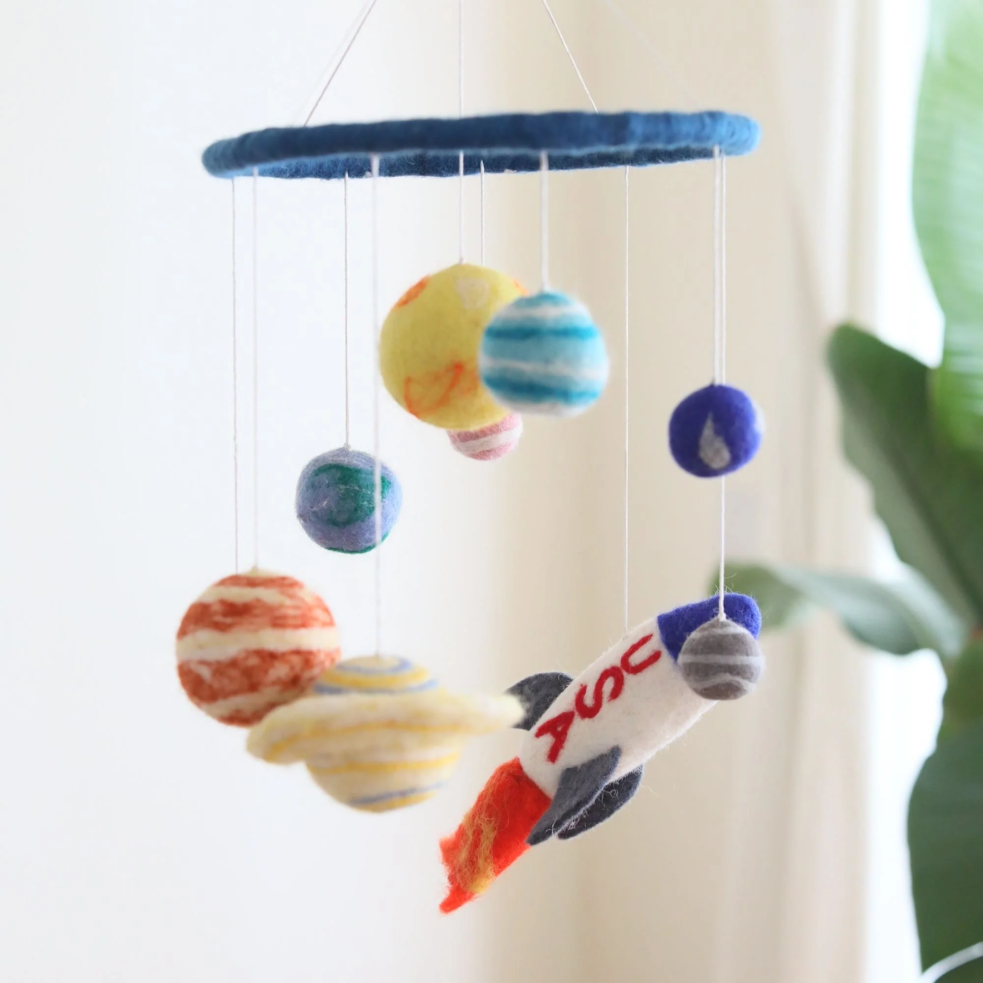 Ganapati Crafts Co. Felt Baby Mobile - Solar System - Image 7