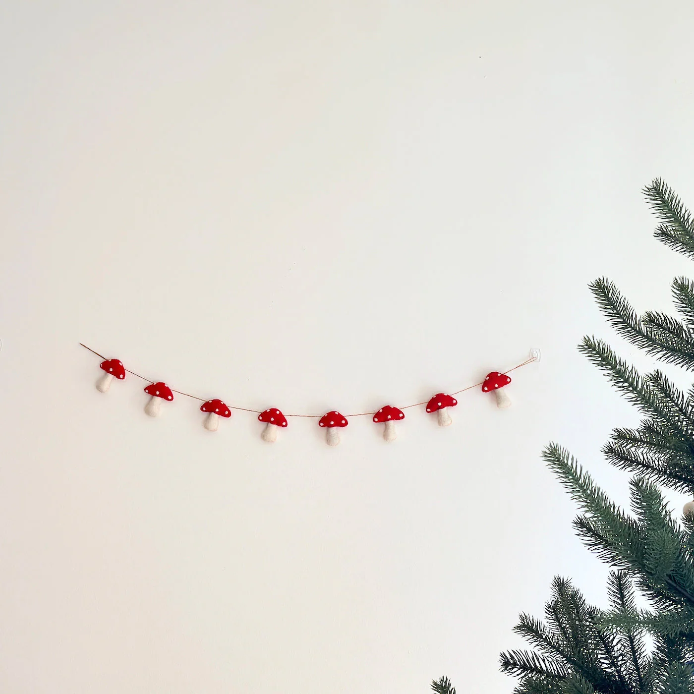 Ganapati Crafts Co. Felt Mushroom Garland - Image 2