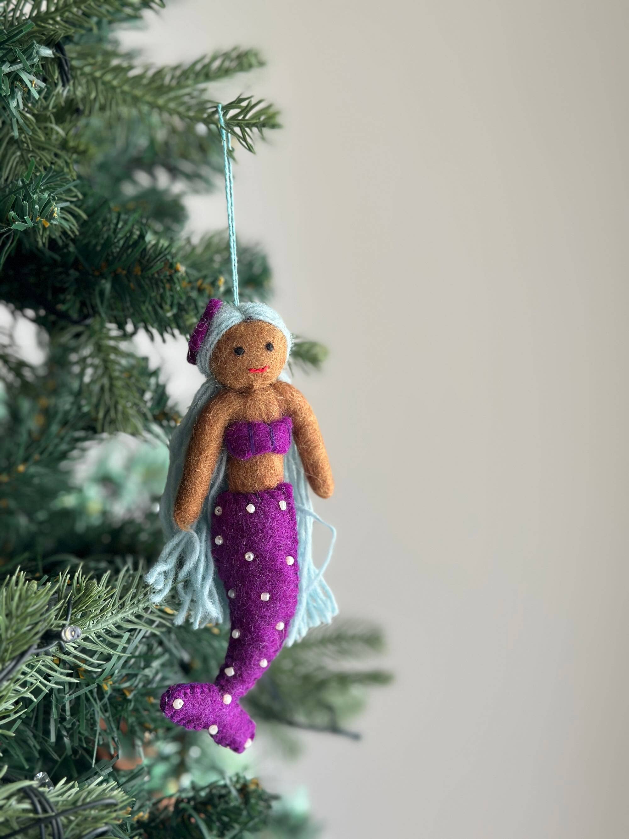 Ganapati Crafts Co. Felt Ornament - Assorted Mermaid - Image 10