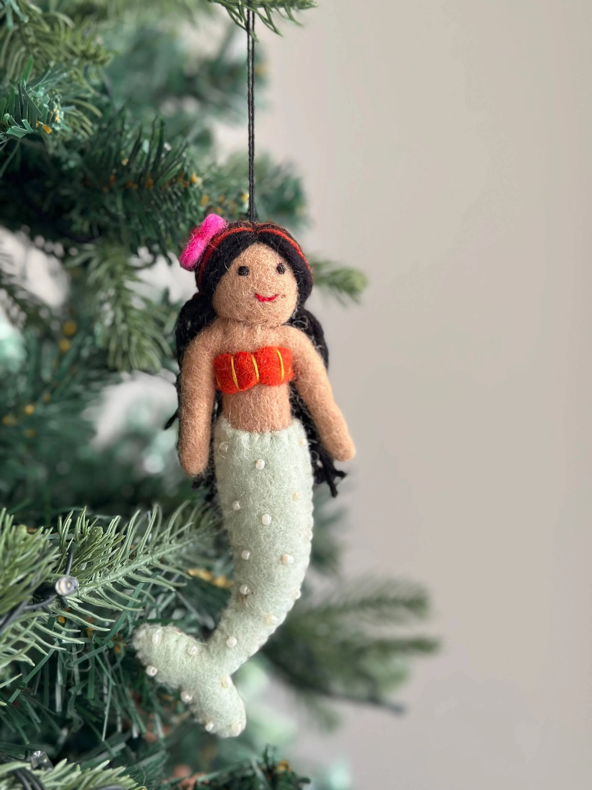 Ganapati Crafts Co. Felt Ornament - Assorted Mermaid - Image 11