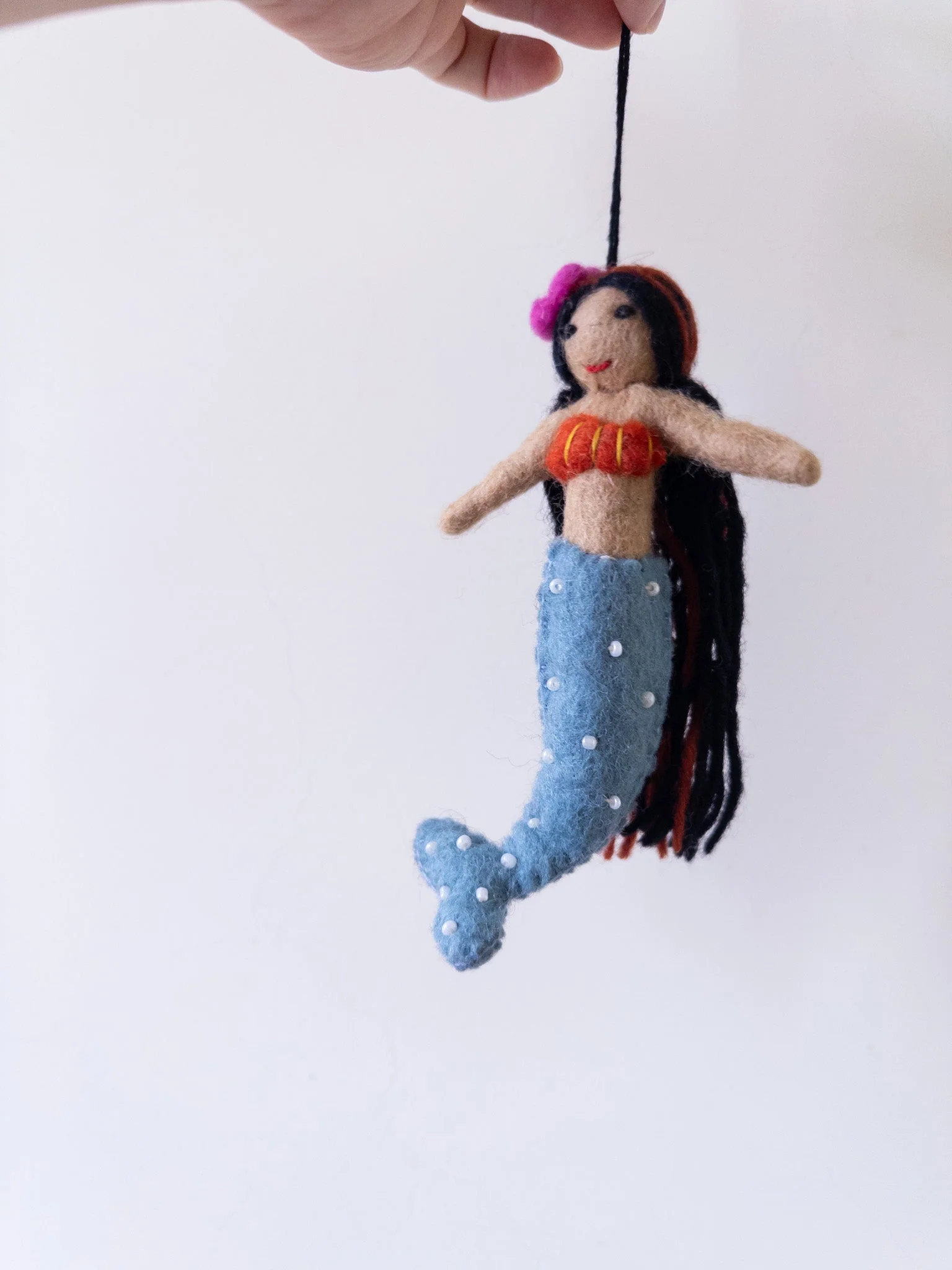 Ganapati Crafts Co. Felt Ornament - Assorted Mermaid - Image 13