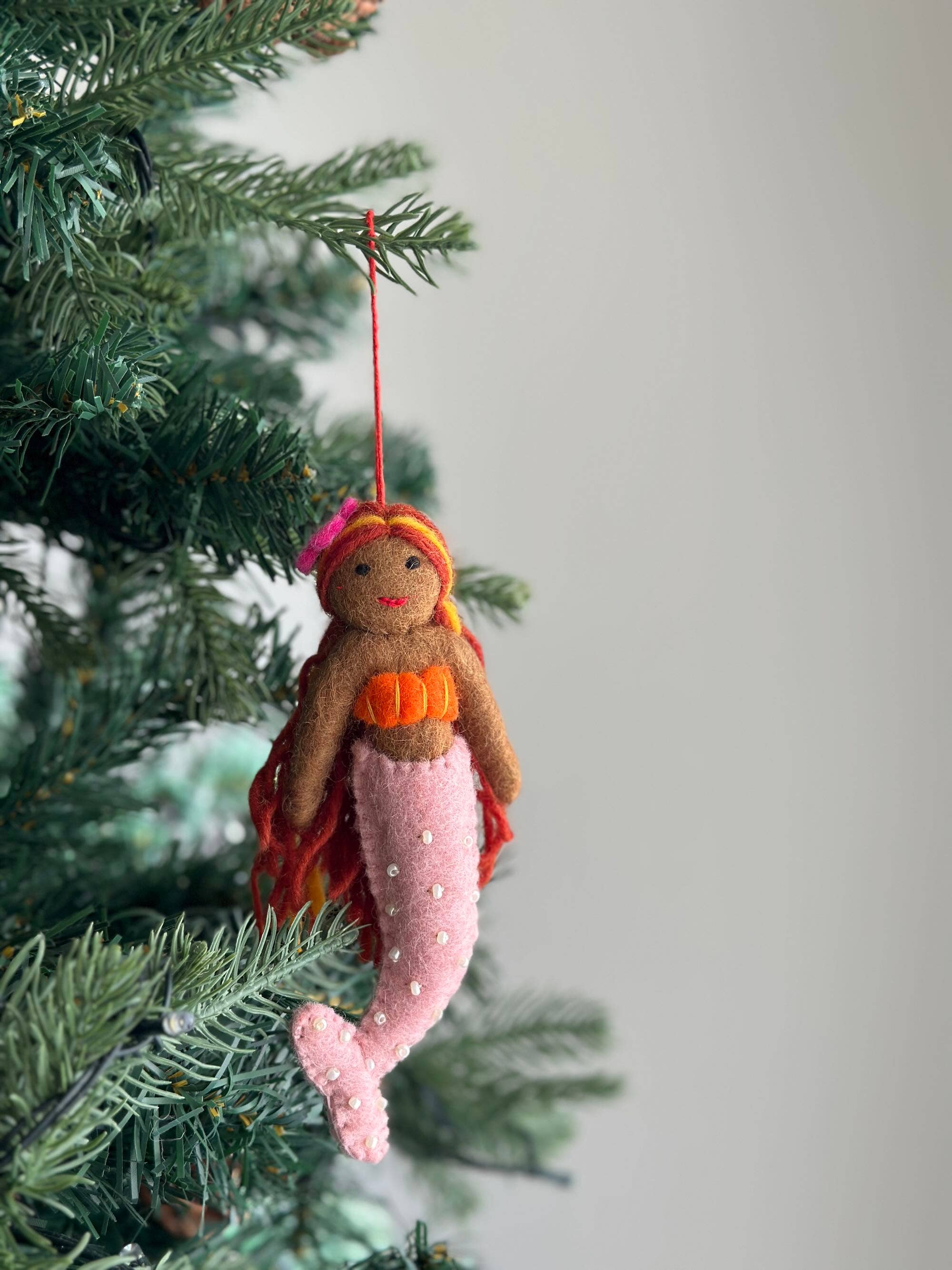 Ganapati Crafts Co. Felt Ornament - Assorted Mermaid - Image 4