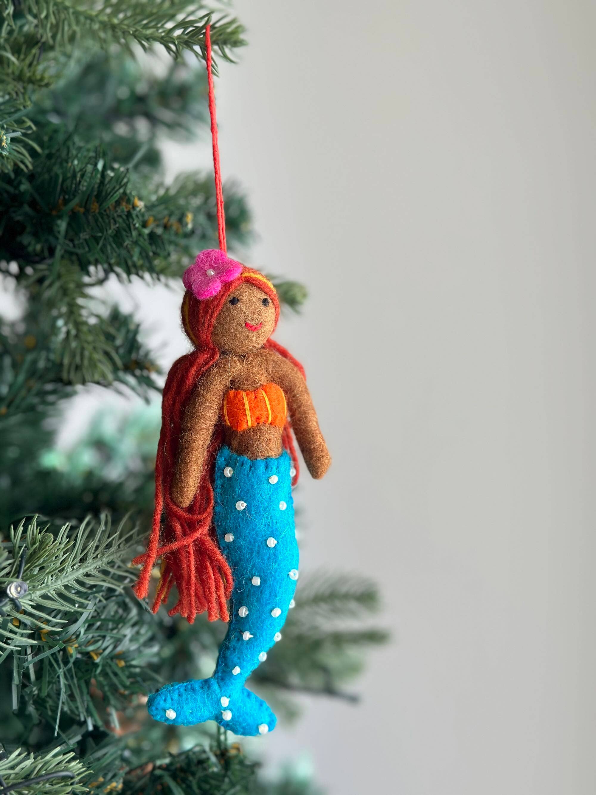 Ganapati Crafts Co. Felt Ornament - Assorted Mermaid - Image 7