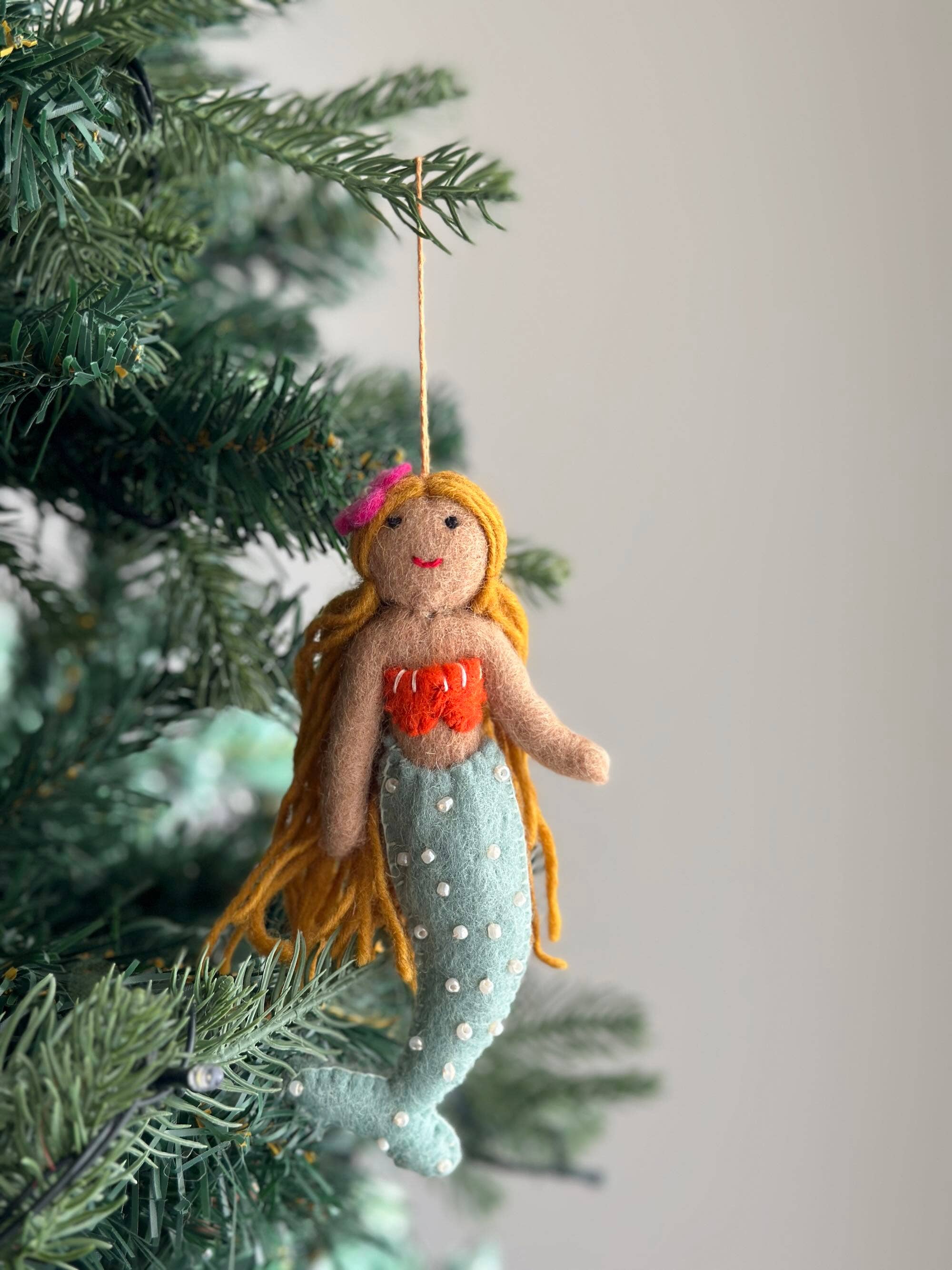 Ganapati Crafts Co. Felt Ornament - Assorted Mermaid - Image 8