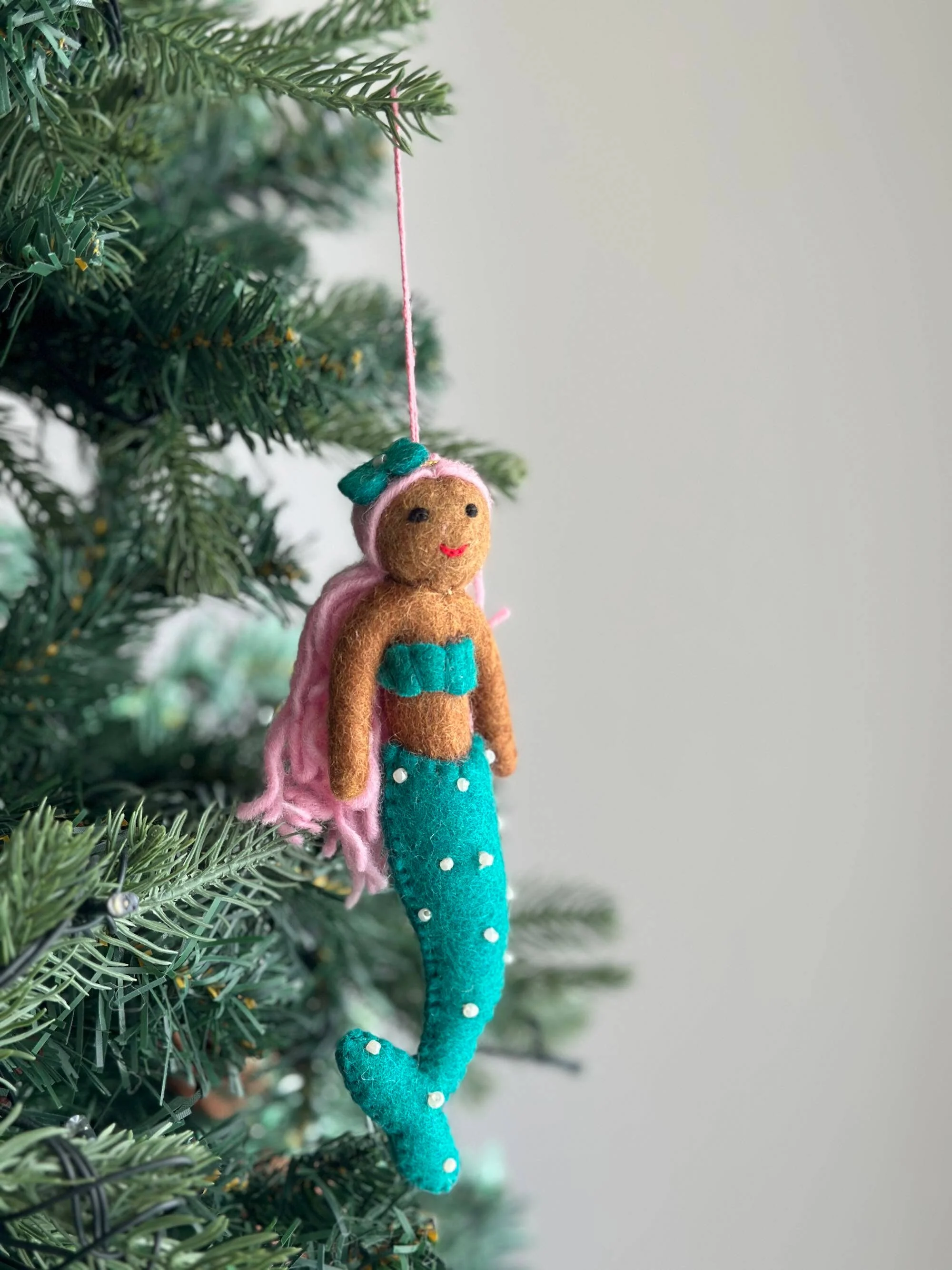Ganapati Crafts Co. Felt Ornament - Assorted Mermaid - Image 9
