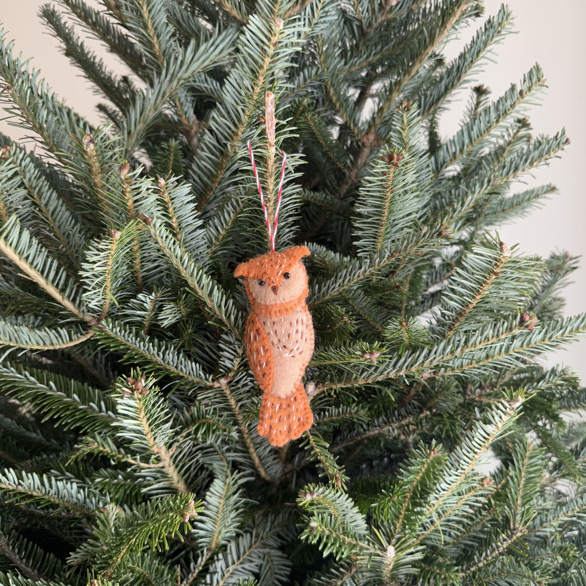 Ganapati Crafts Co. Felt Ornament - Owl Family - Image 4