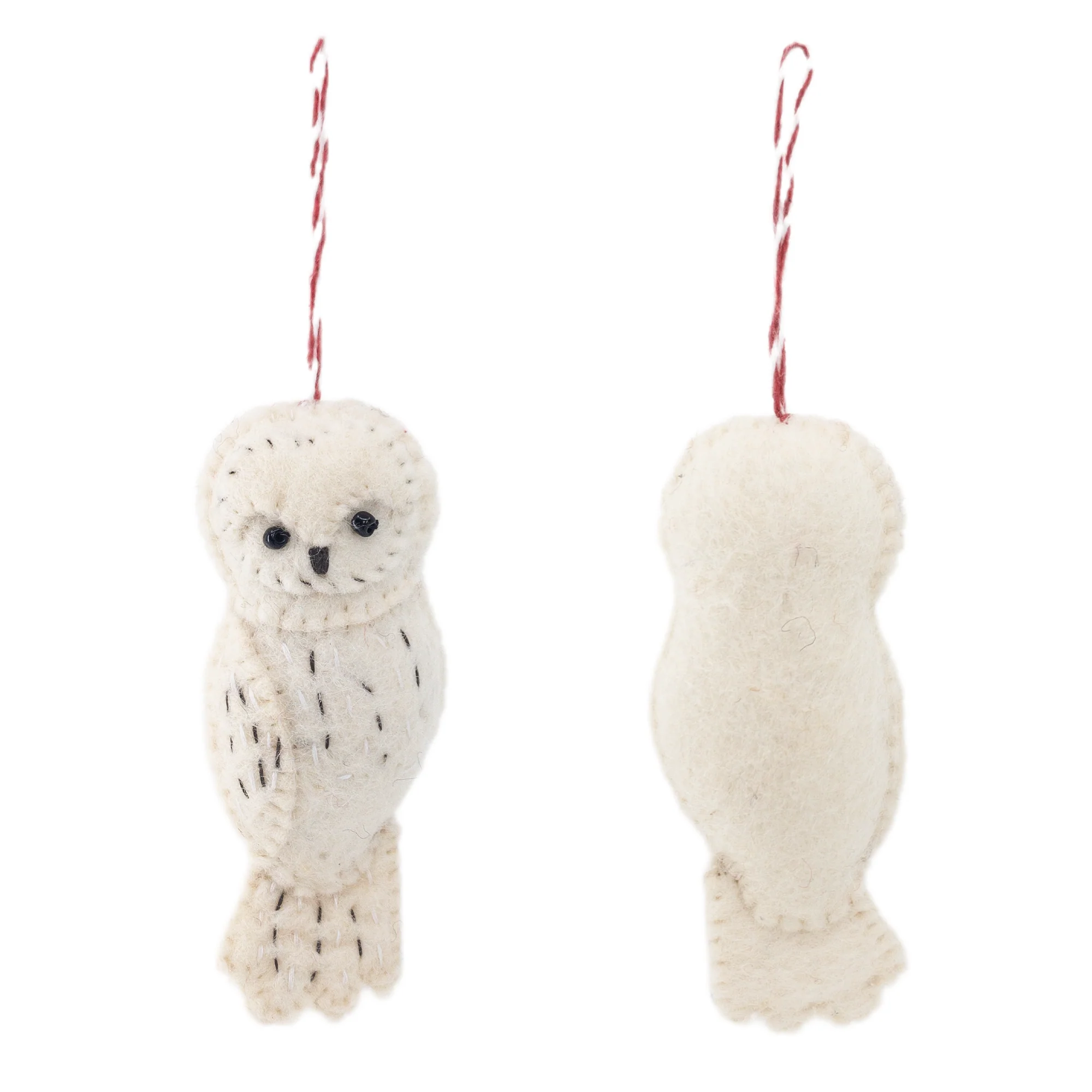 Ganapati Crafts Co. Felt Ornament - Owl Family - Image 8