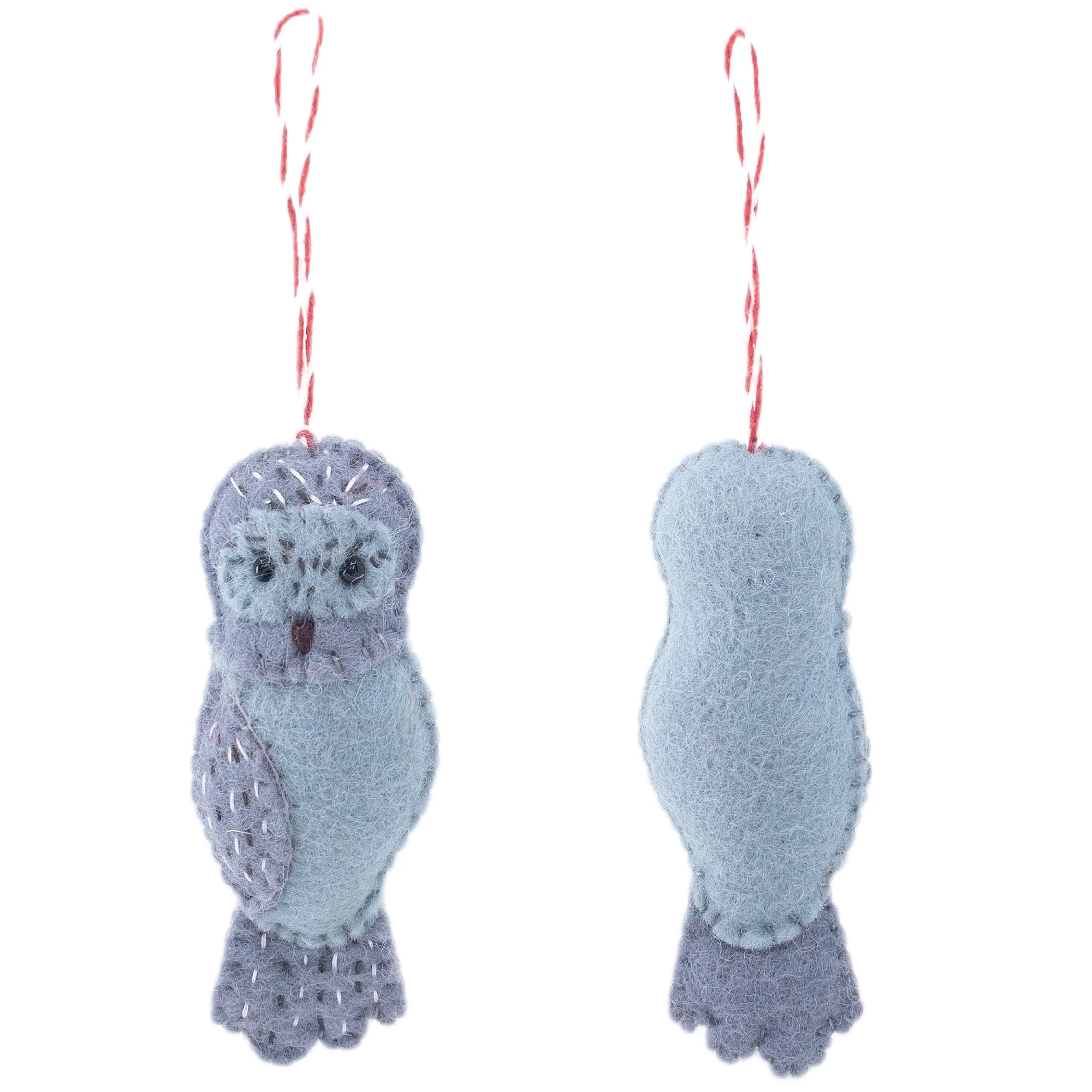Ganapati Crafts Co. Felt Ornament - Owl Family - Image 9