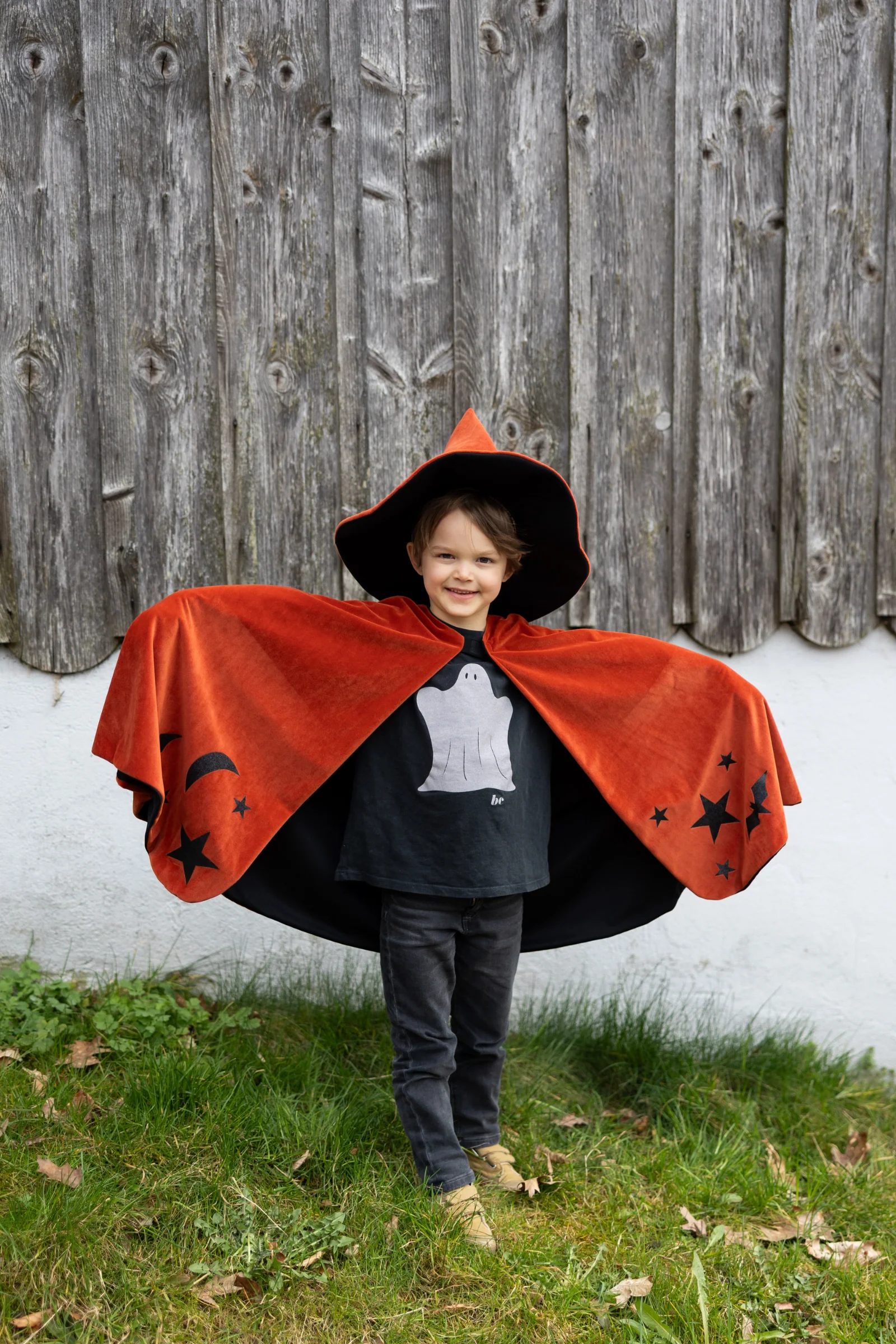 Great Pretenders Autumn Embers Wizard Cape and Hat - Image 3