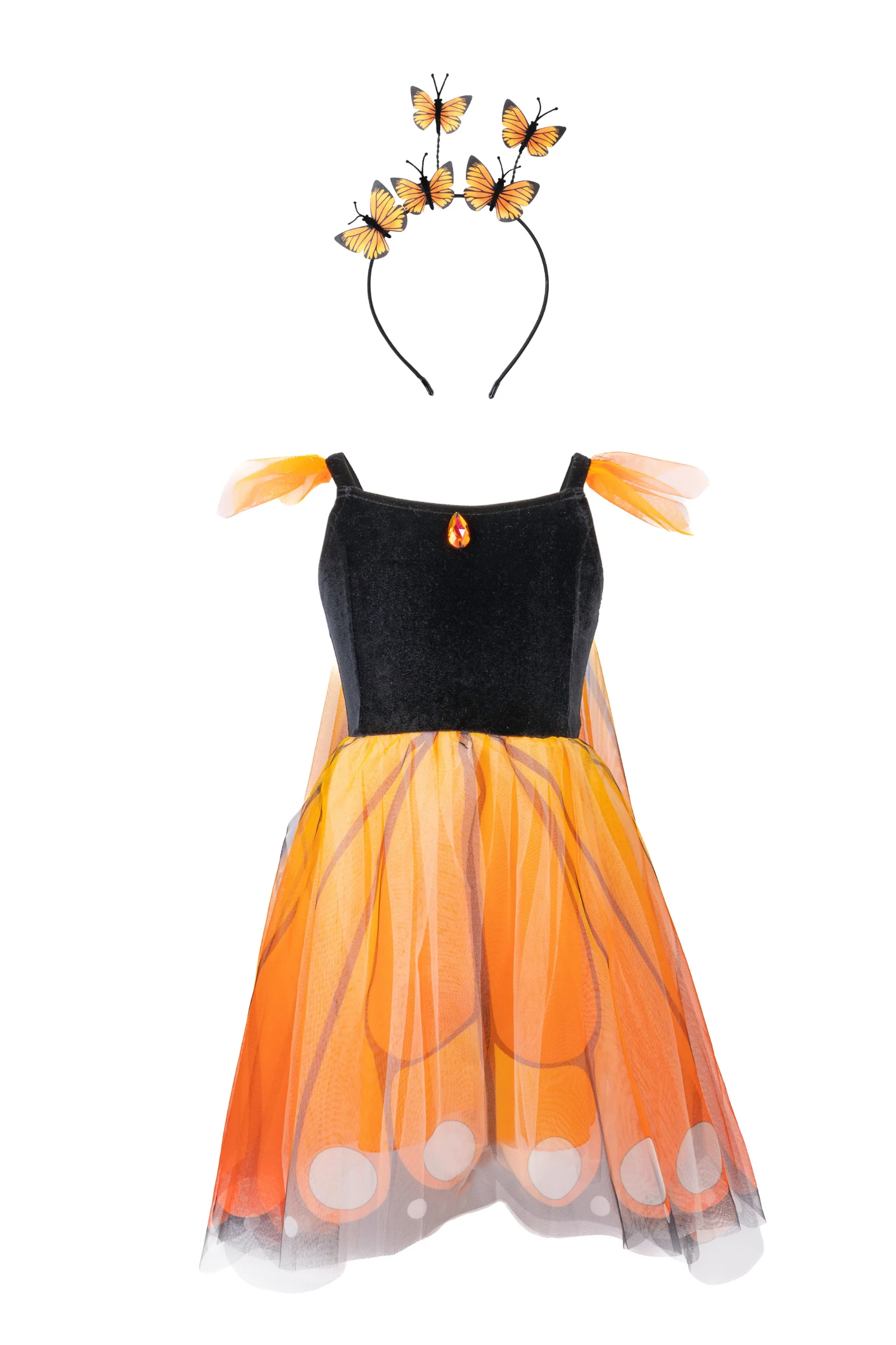 Great Pretenders Butterfly Twirl Dress with Wings & Headband - Image 4