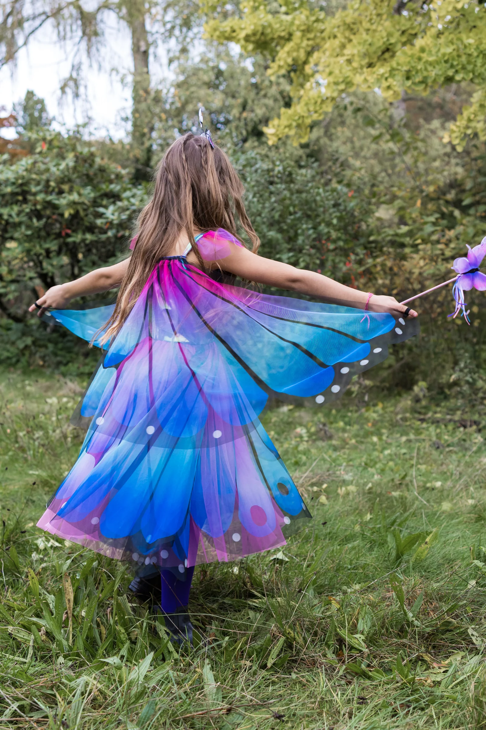 Great Pretenders Butterfly Twirl Dress with Wings & Headband - Image 2