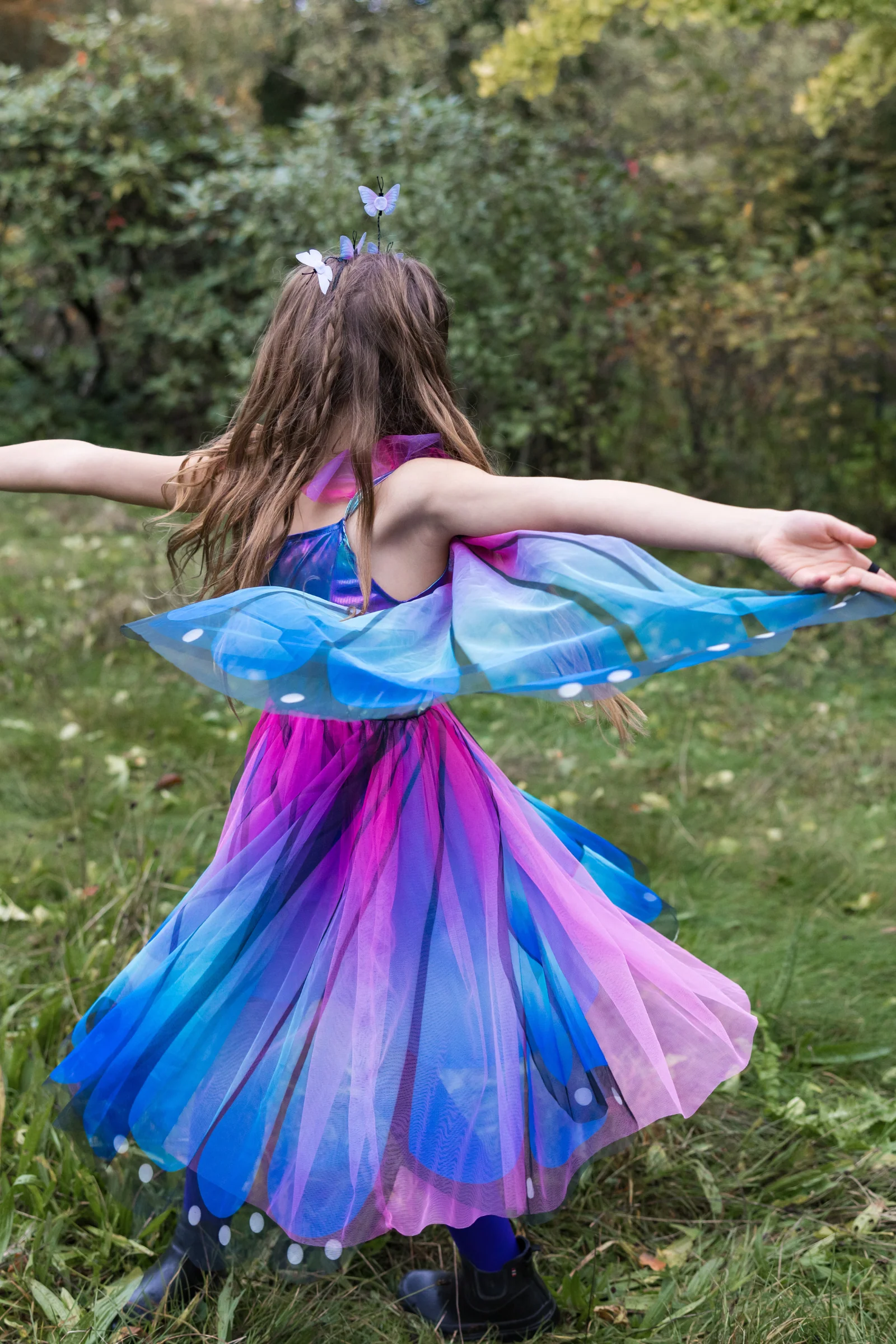 Great Pretenders Butterfly Twirl Dress with Wings & Headband - Image 3