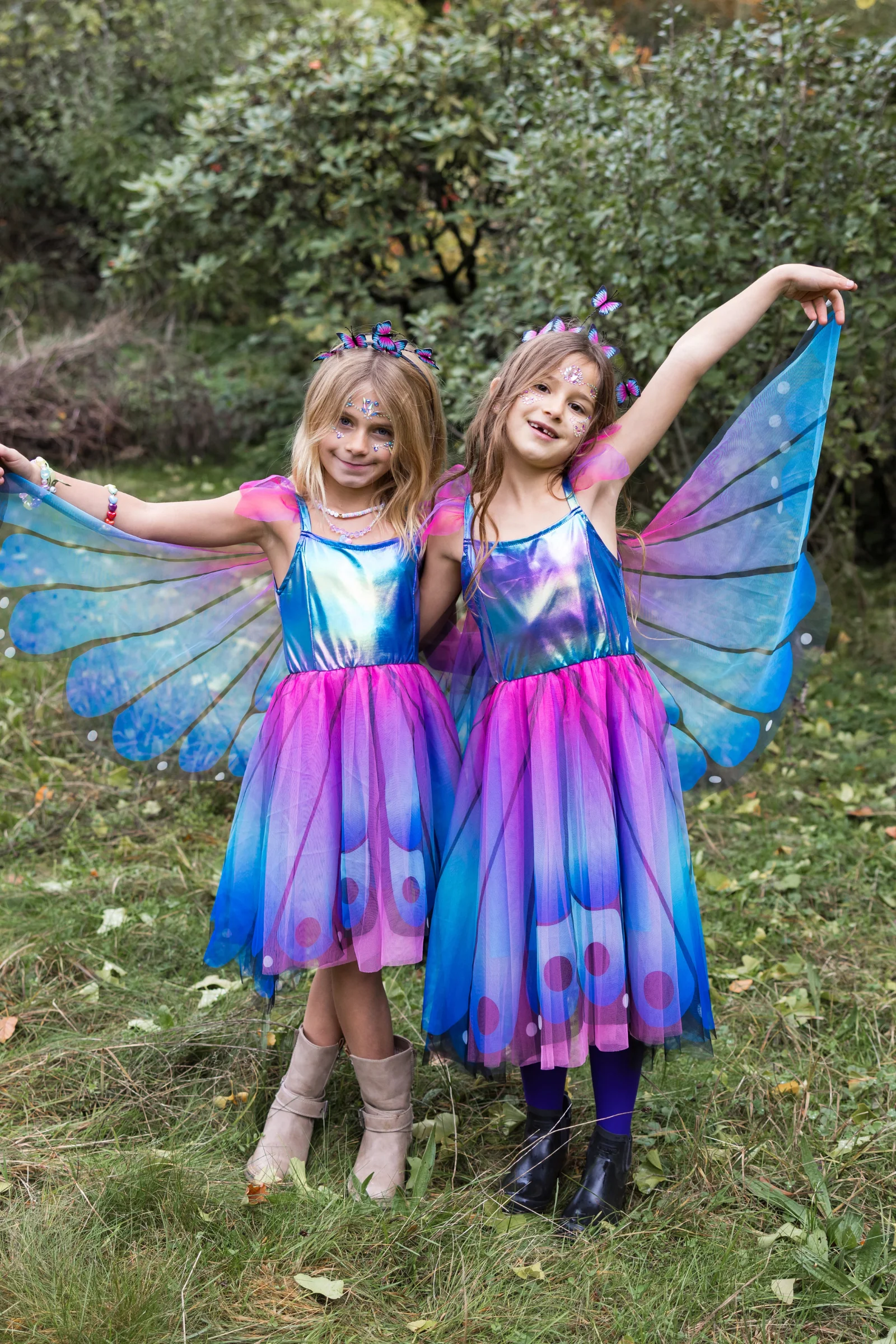 Great Pretenders Butterfly Twirl Dress with Wings & Headband - Image 4
