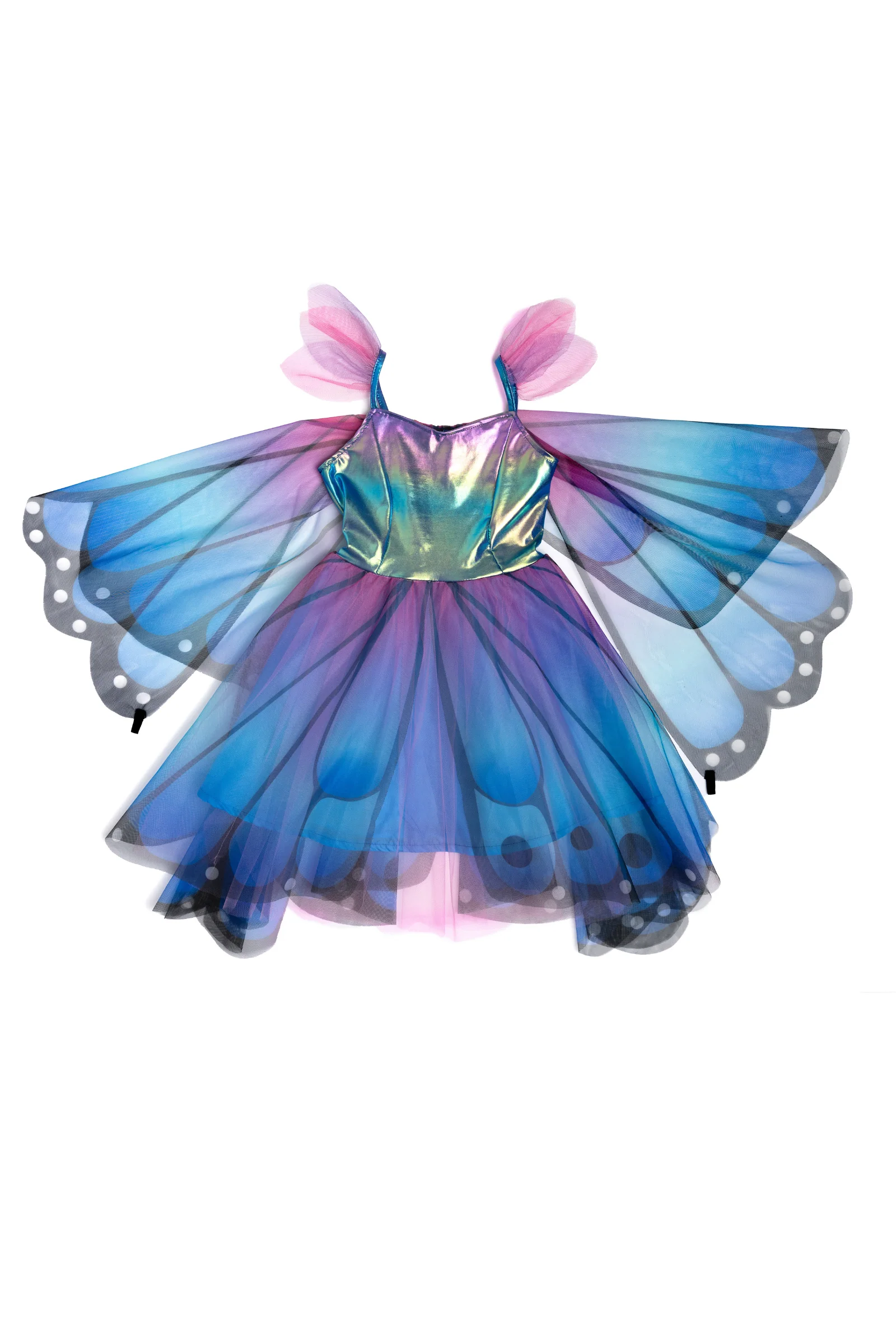 Great Pretenders Butterfly Twirl Dress with Wings & Headband - Image 6