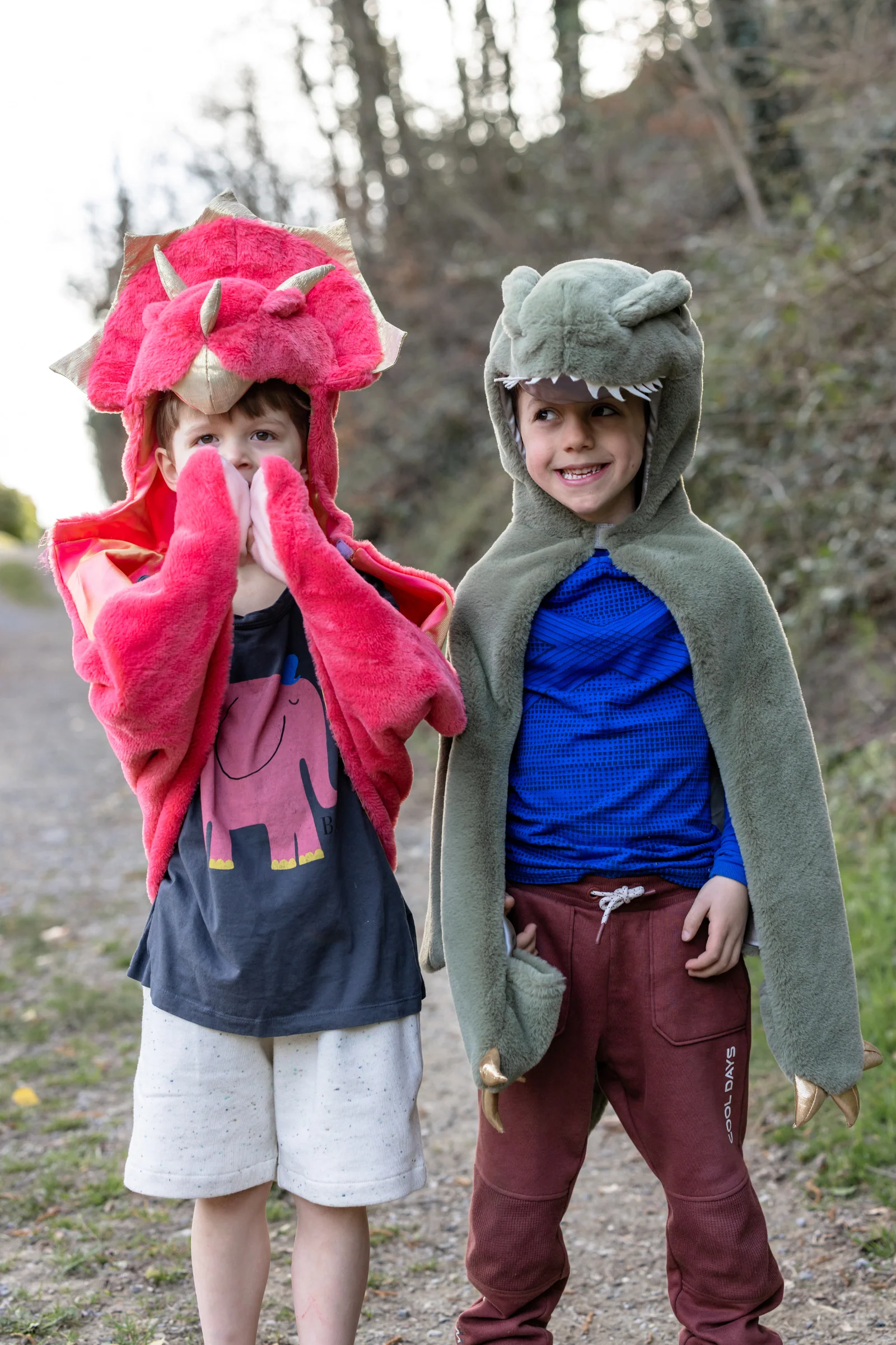 Great Pretenders Red Triceratops Cuddle Cape - Image 3