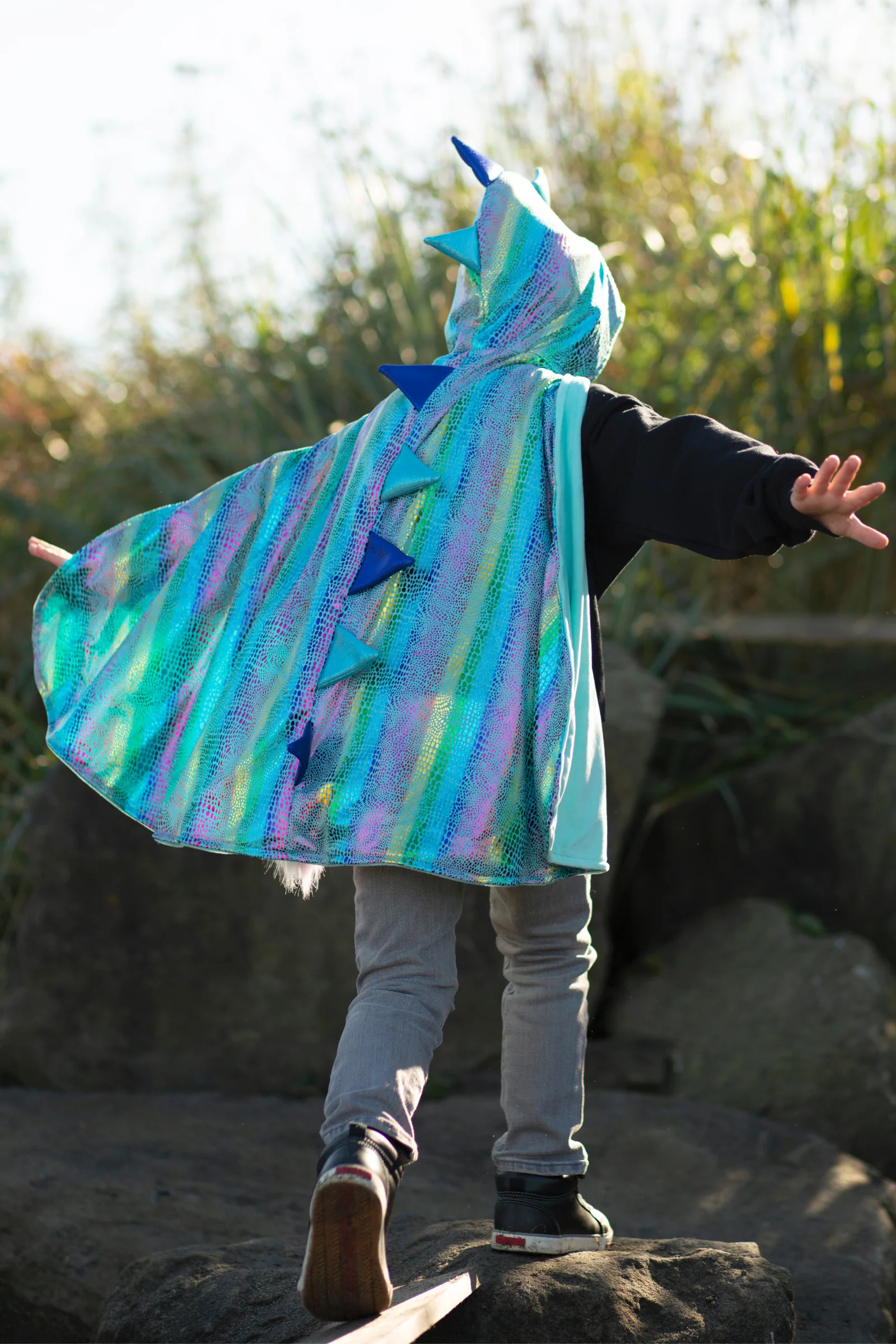 Great Pretenders Reversible Unicorn Dragon Cape - Image 7