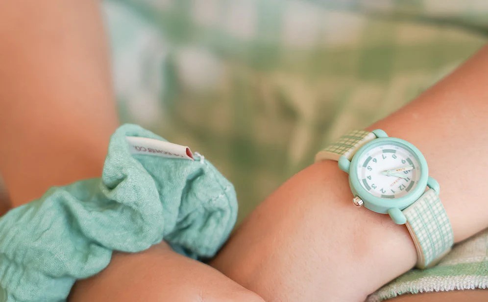 GRECH & CO. Classic Watches | Silicone + Stainless Steel | Fern Plaid - Image 3