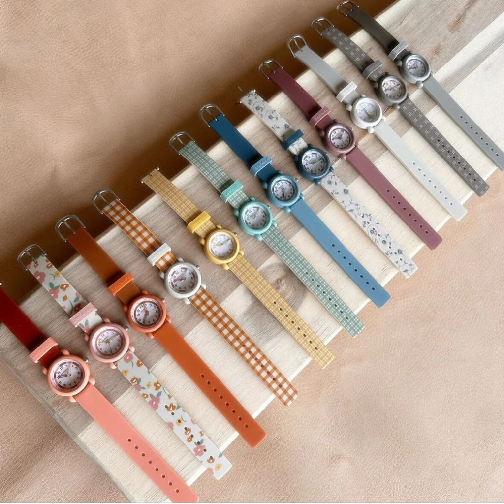 GRECH & CO. Classic Watches | Silicone + Stainless Steel | Sunset Meadow - Image 4