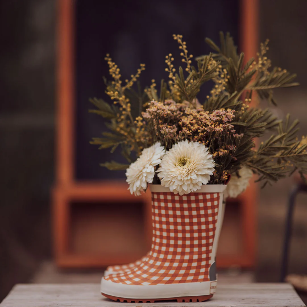 GRECH & CO. Classic Rain Boots | Sienna Gingham - Image 2