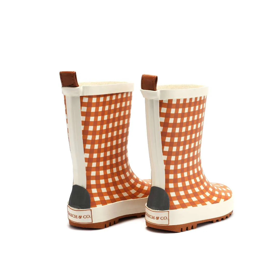 GRECH & CO. Classic Rain Boots | Sienna Gingham - Image 5