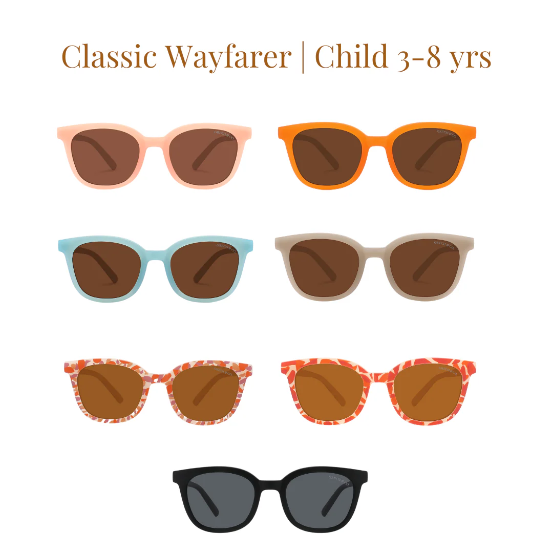 GRECH & CO. Classic Wayfarer Sustainable Sunglasses | Bio-Based · Bendable · Polarized | Child | 3-8 Y - Image 2