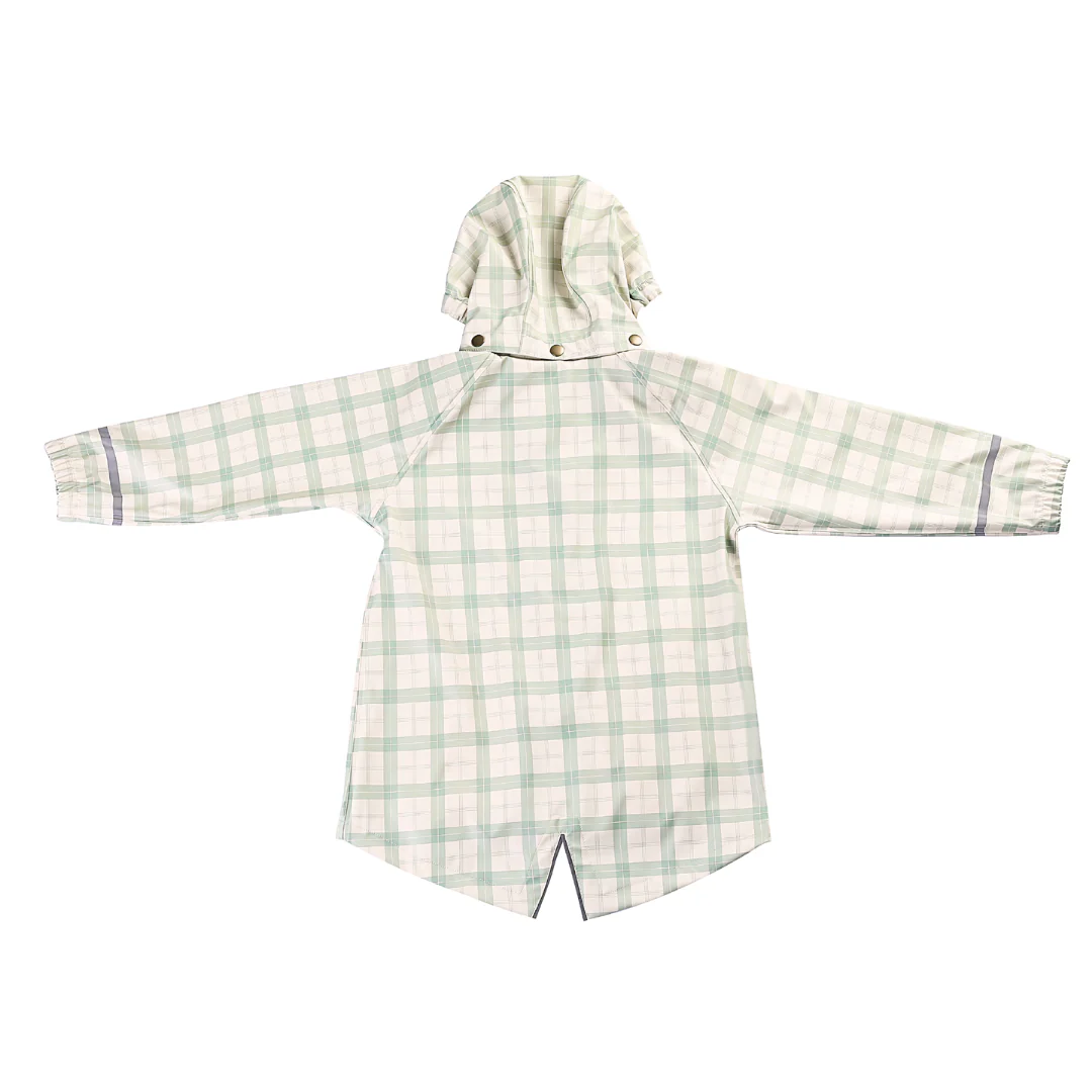 GRECH & CO. Fishtail Rain Jacket | Fern Plaid - Image 3