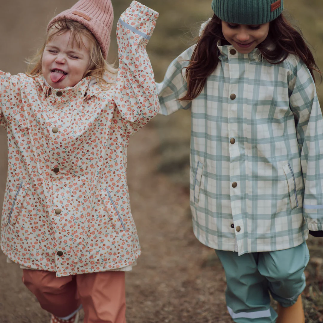 GRECH & CO. Fishtail Rain Jacket | Fern Plaid - Image 9