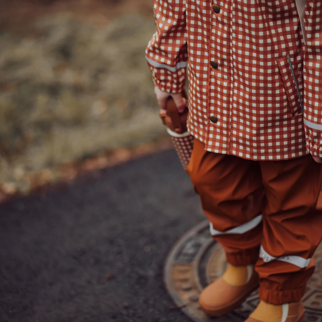 GRECH & CO. Fishtail Rain Jacket | Sienna Gingham - Image 11