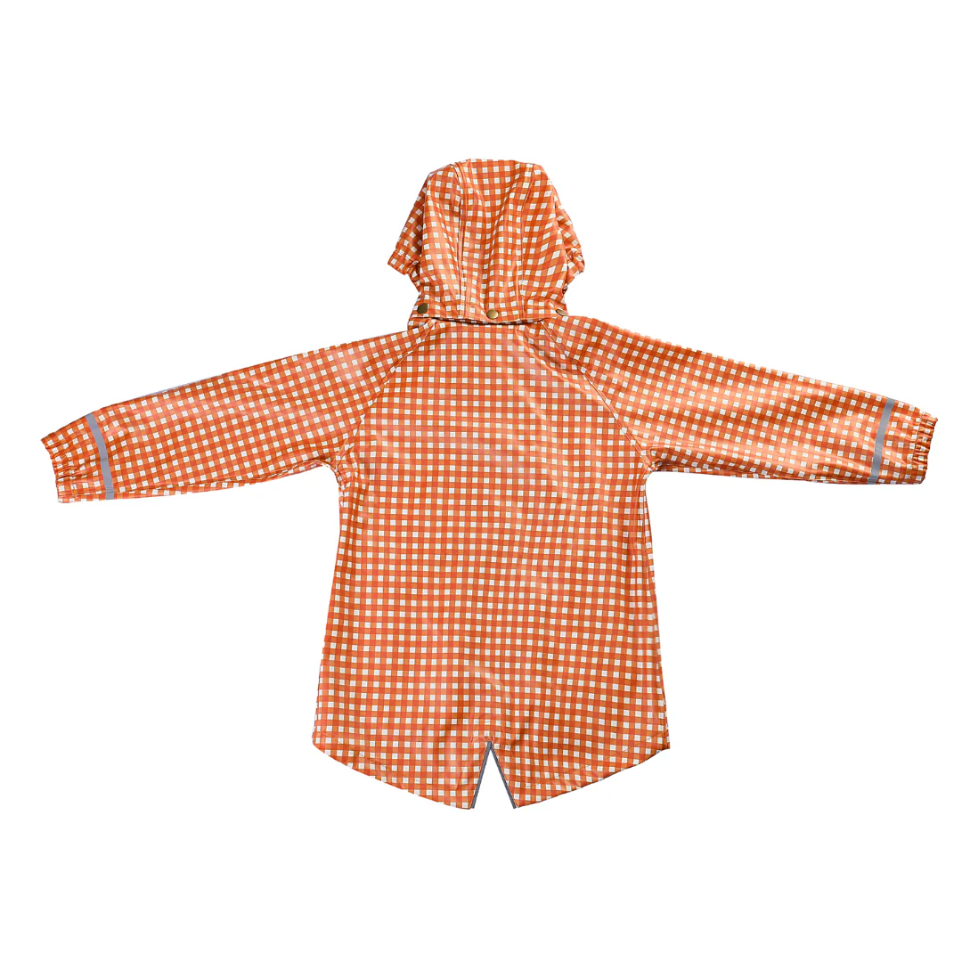 GRECH & CO. Fishtail Rain Jacket | Sienna Gingham - Image 3