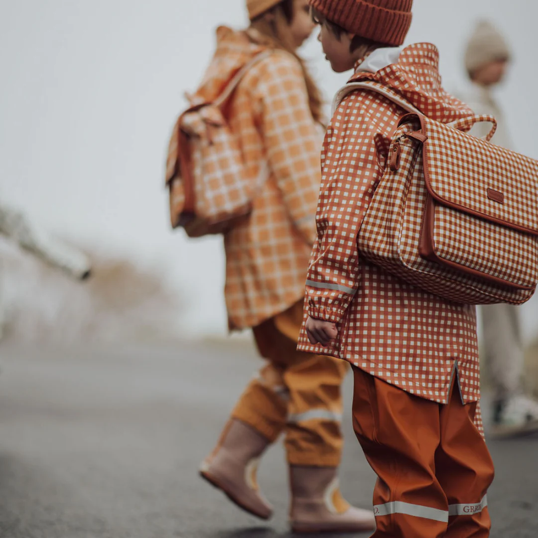 GRECH & CO. Fishtail Rain Jacket | Sienna Gingham - Image 8
