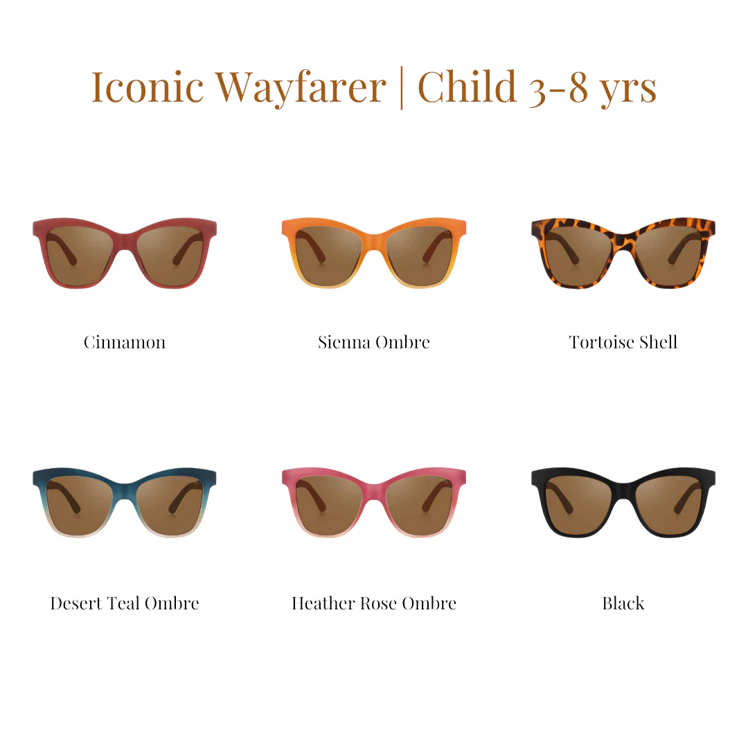 GRECH & CO. Iconic Wayfarer Ombre | Polarized Sunglasses | Child | 3-8 Y - Image 2