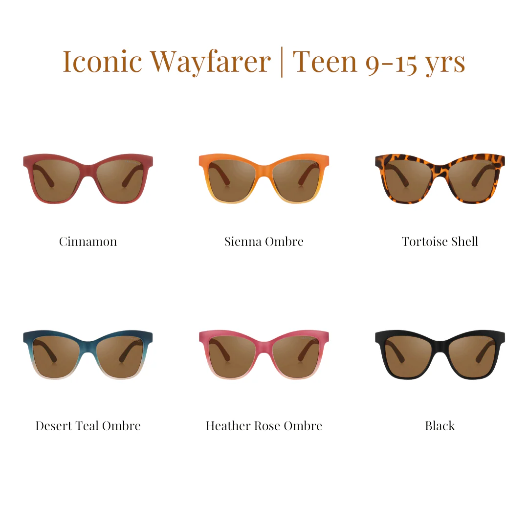 GRECH & CO. Iconic Wayfarer Ombre | Polarized Sunglasses | Teen | 9-14 Y - Image 2