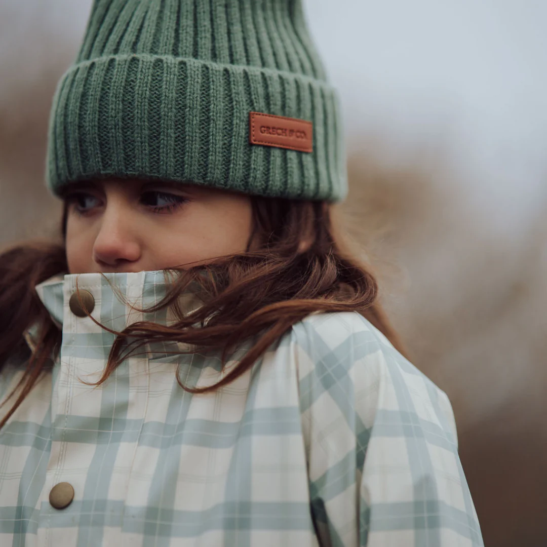 GRECH & CO. Knit Beanie Wide Rib | Fern - Image 3