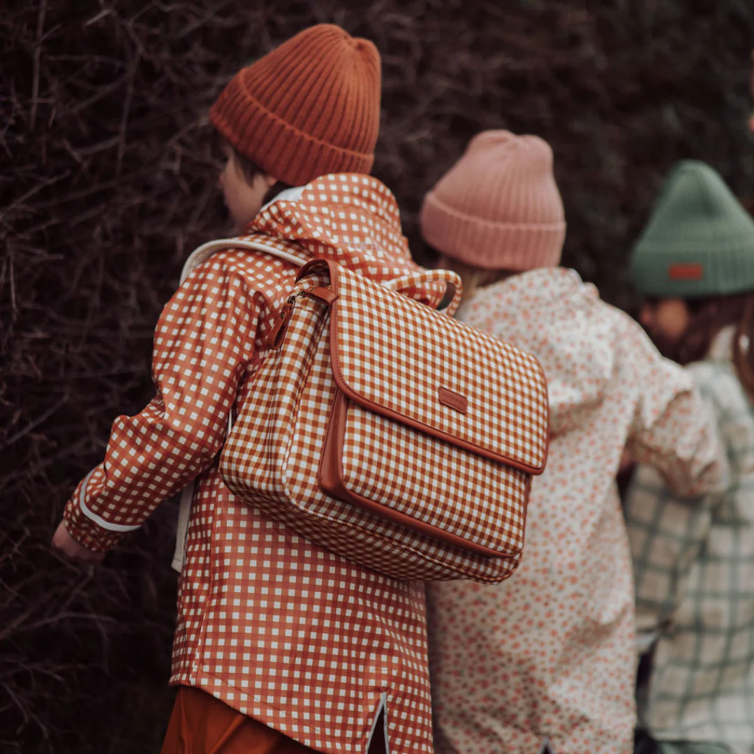 GRECH & CO. Satchel Backpack | Sienna Gingham - Image 2