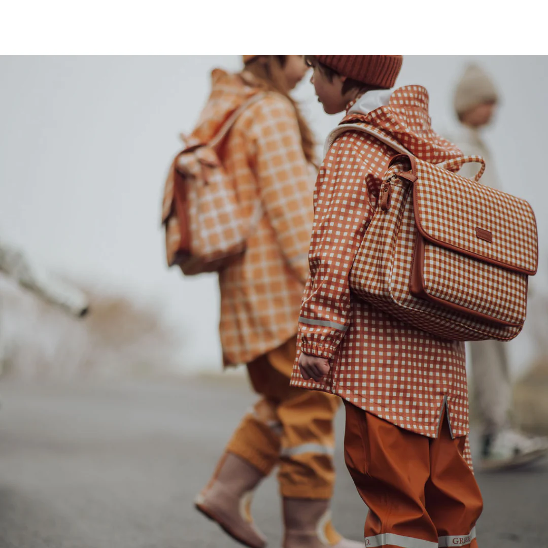 GRECH & CO. Satchel Backpack | Sienna Gingham - Image 4