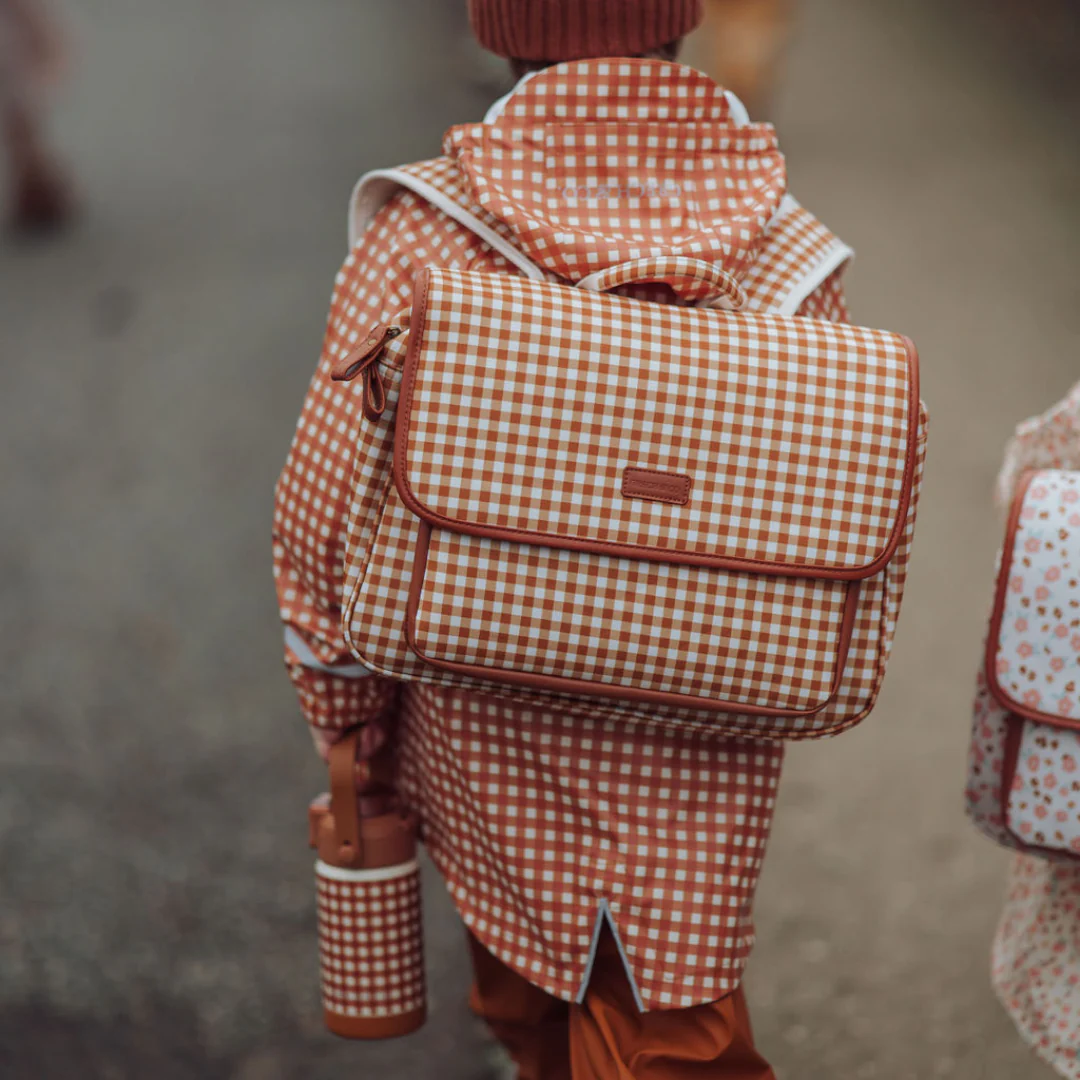 GRECH & CO. Satchel Backpack | Sienna Gingham - Image 5
