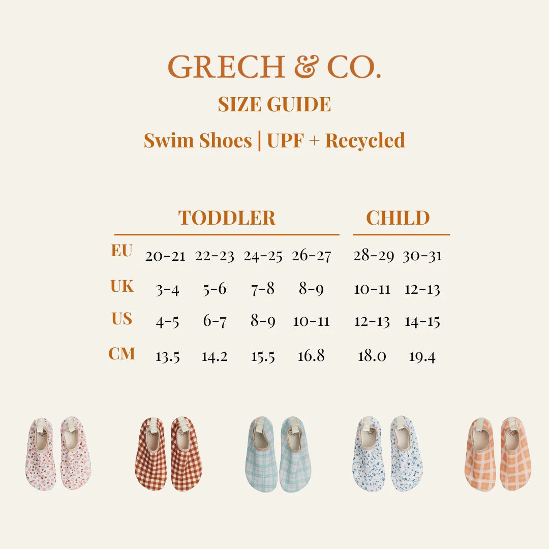 GRECH & CO. Swim Shoes | Fern Plaid - Image 5