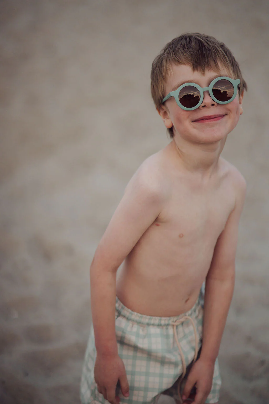 GRECH & CO. Swim Trunks | UPF + Recycled - Fern Plaid - Image 14
