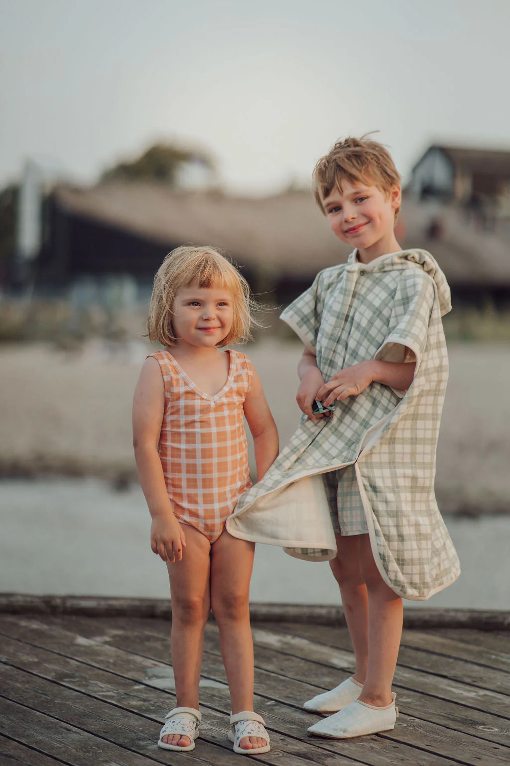 GRECH & CO. Swim Trunks | UPF + Recycled - Fern Plaid - Image 17