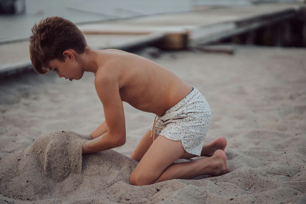 GRECH & CO. Swim Trunks | UPF + Recycled - Scandi Floral - Image 11