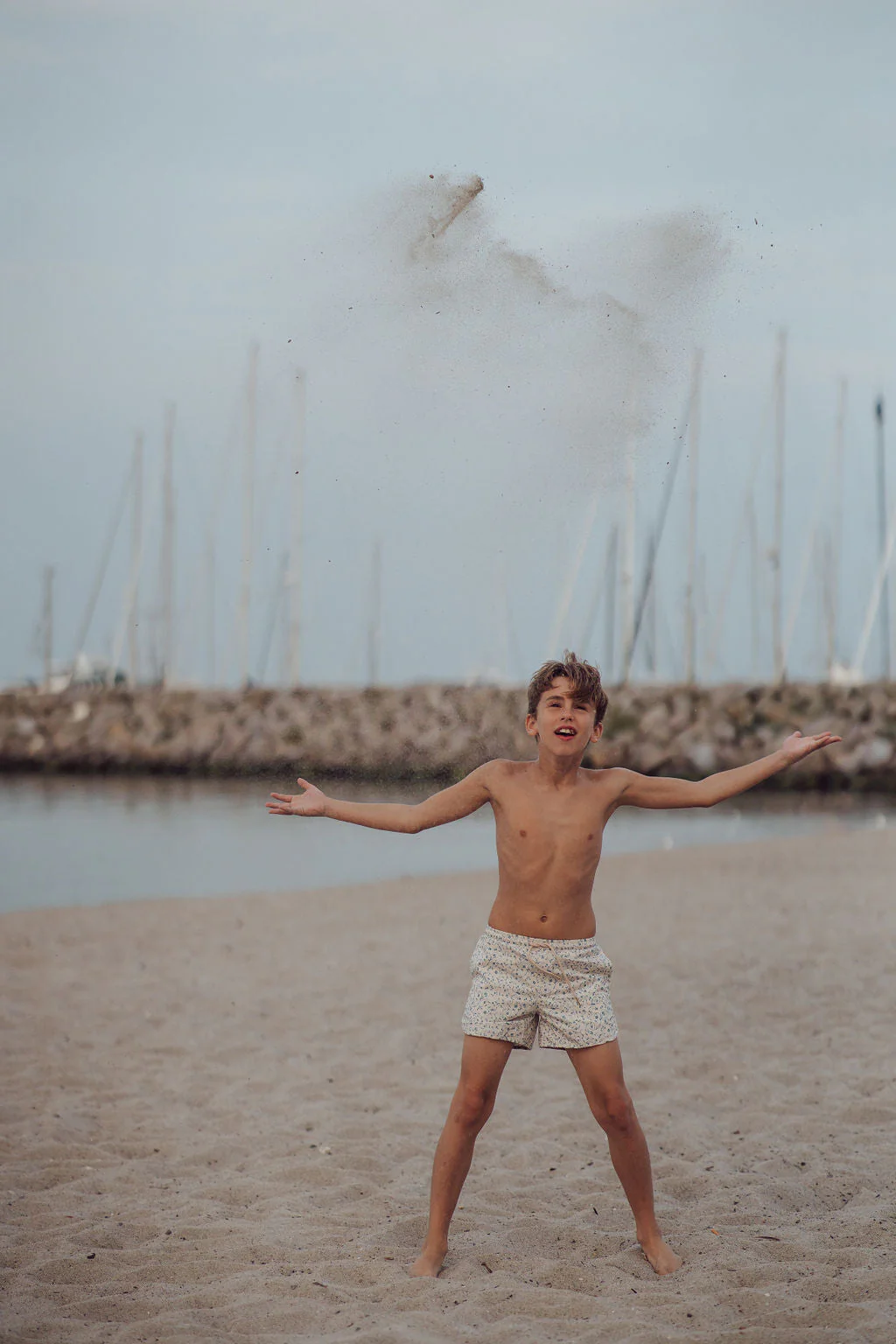 GRECH & CO. Swim Trunks | UPF + Recycled - Scandi Floral - Image 12