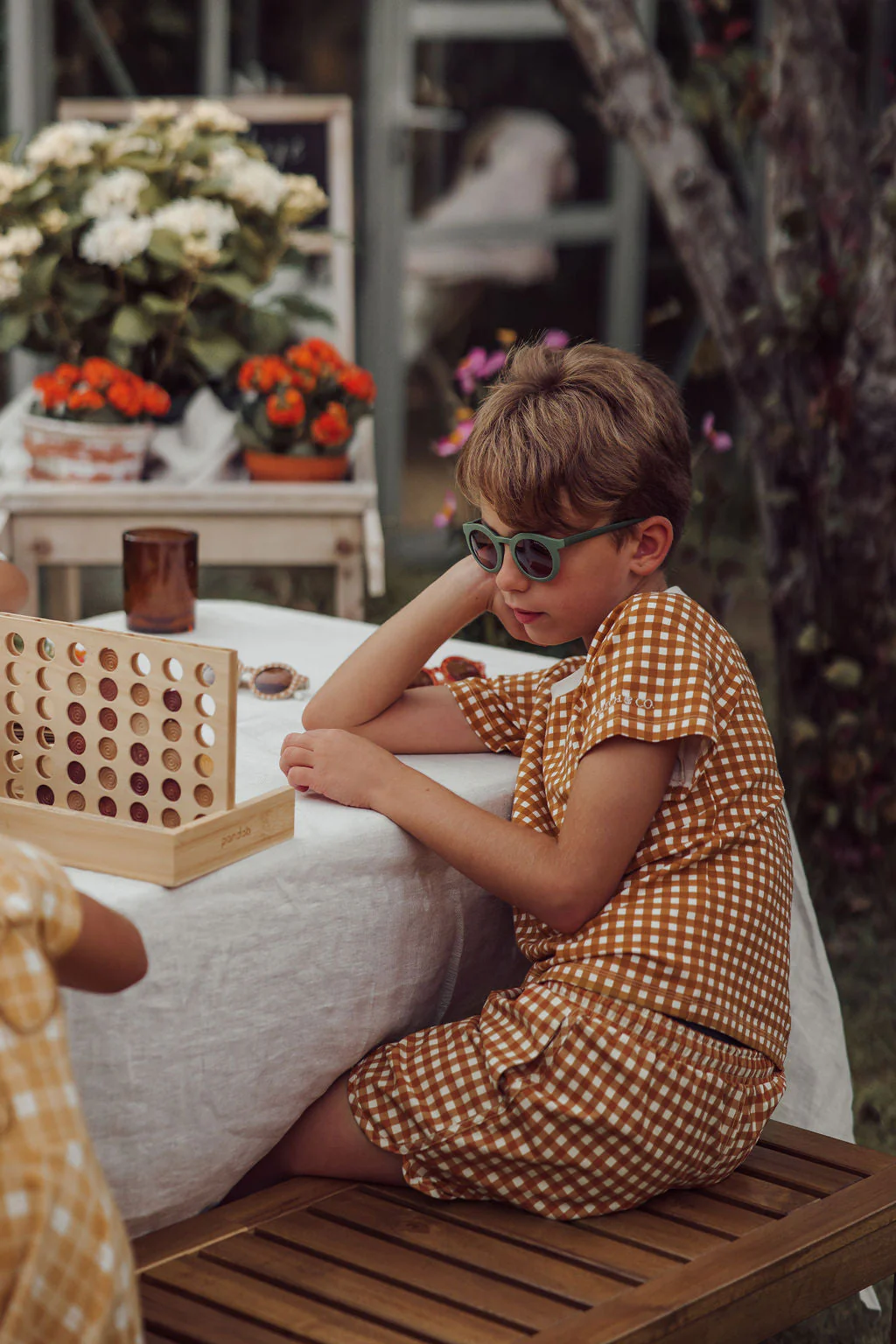 GRECH & CO. Swim Trunks | UPF + Recycled - Sienna Gingham - Image 7