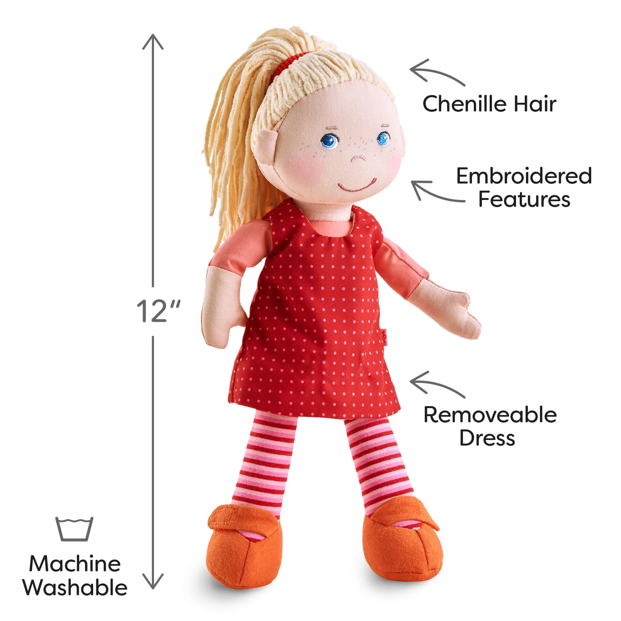 HABA Annelie - 12" Soft Doll - Image 6