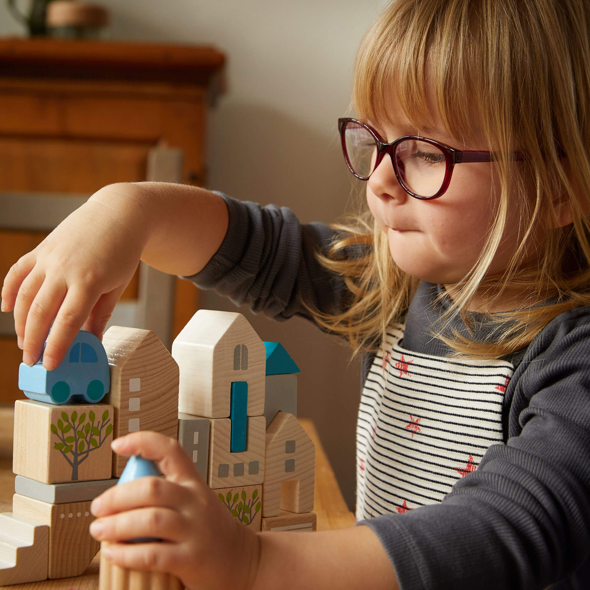 HABA Bad Rodach 18 Piece Wooden Building Blocks - Image 2