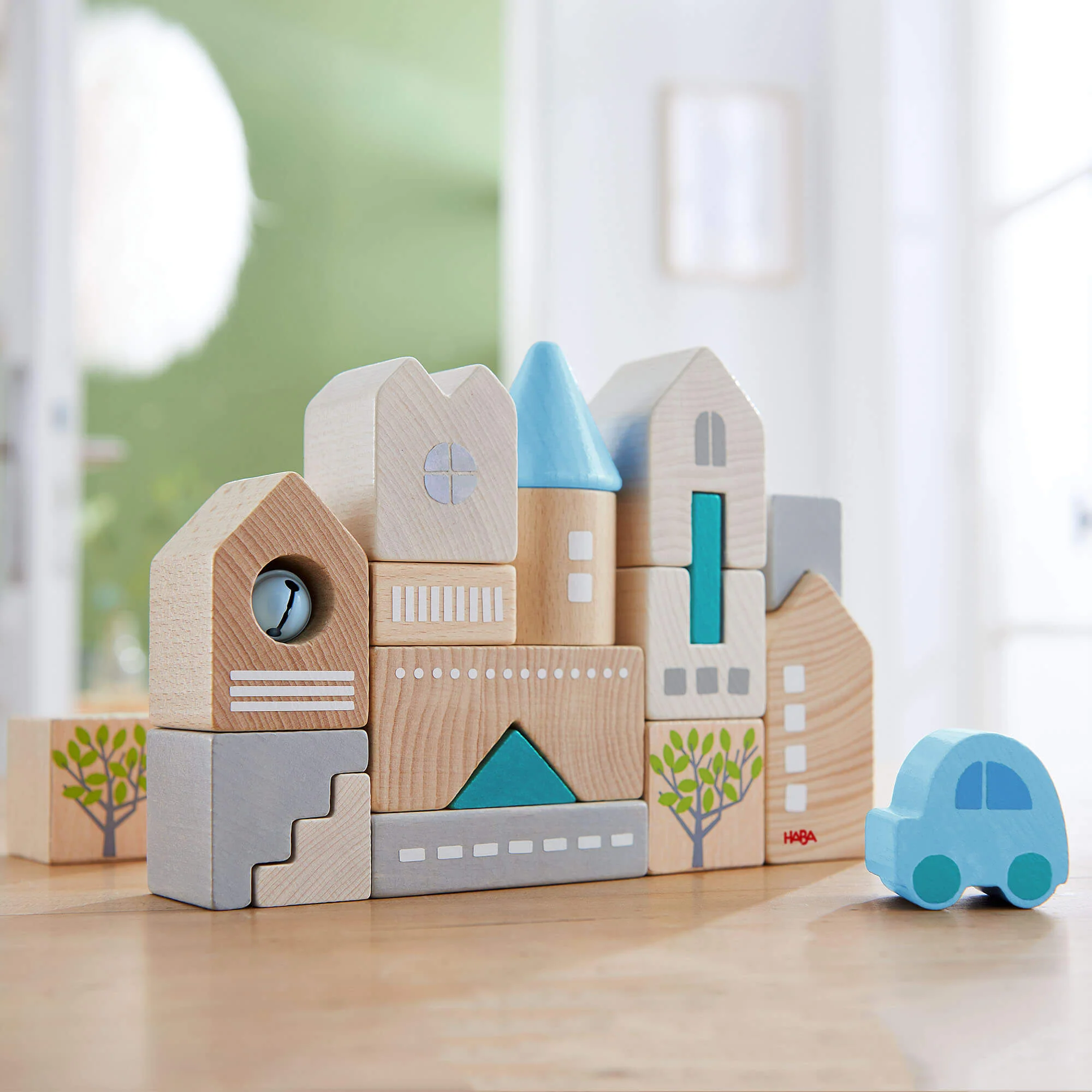 HABA Bad Rodach 18 Piece Wooden Building Blocks - Image 4