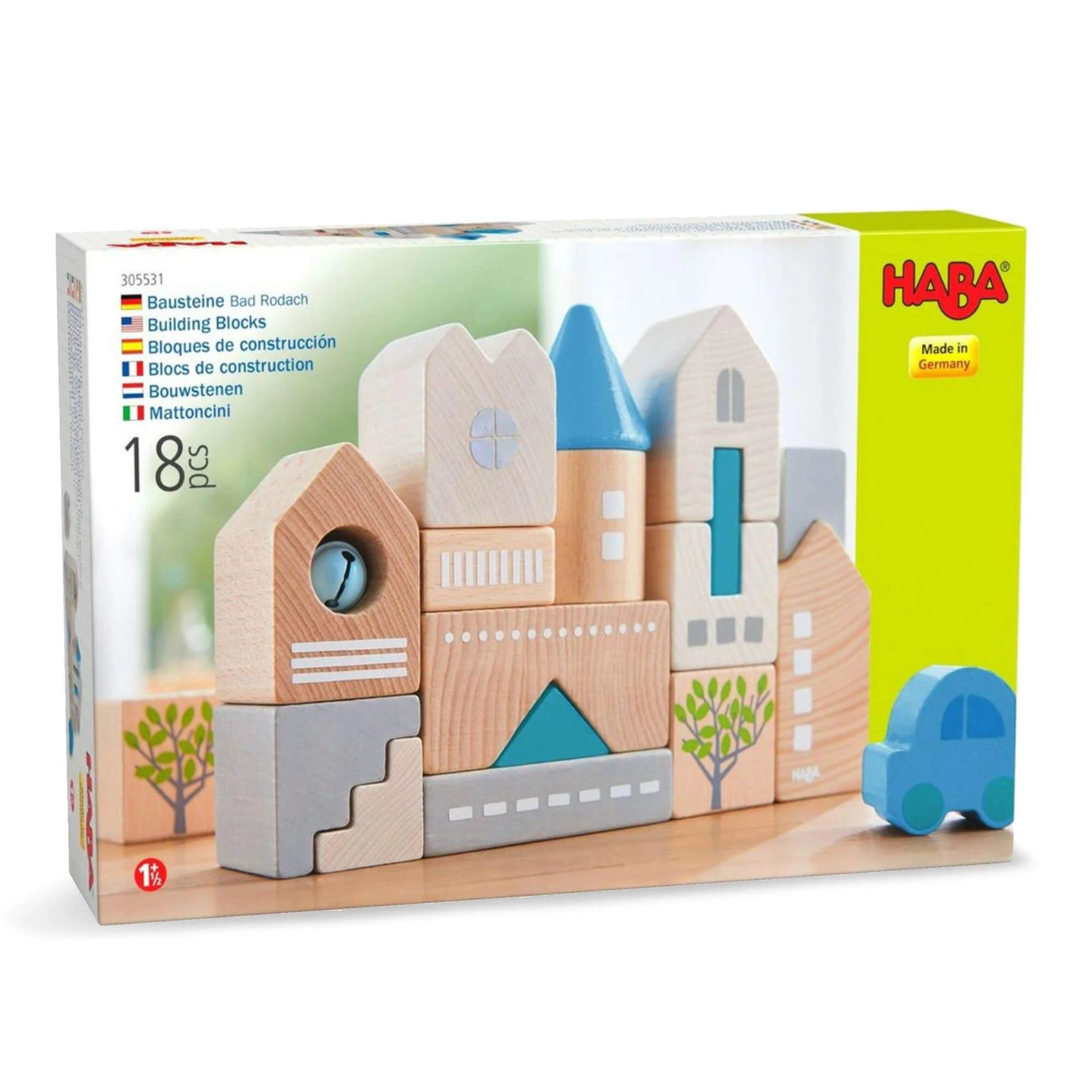 HABA Bad Rodach 18 Piece Wooden Building Blocks - Image 7