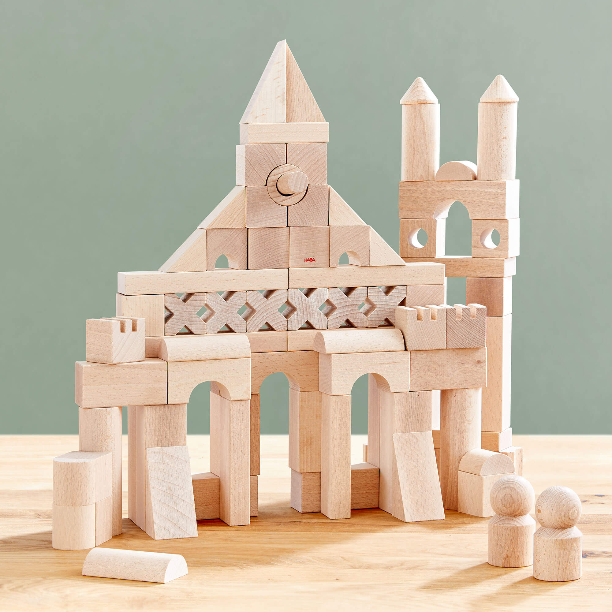 HABA Basic Building Blocks 102 Piece Extra Large Wooden Starter Set - Image 4