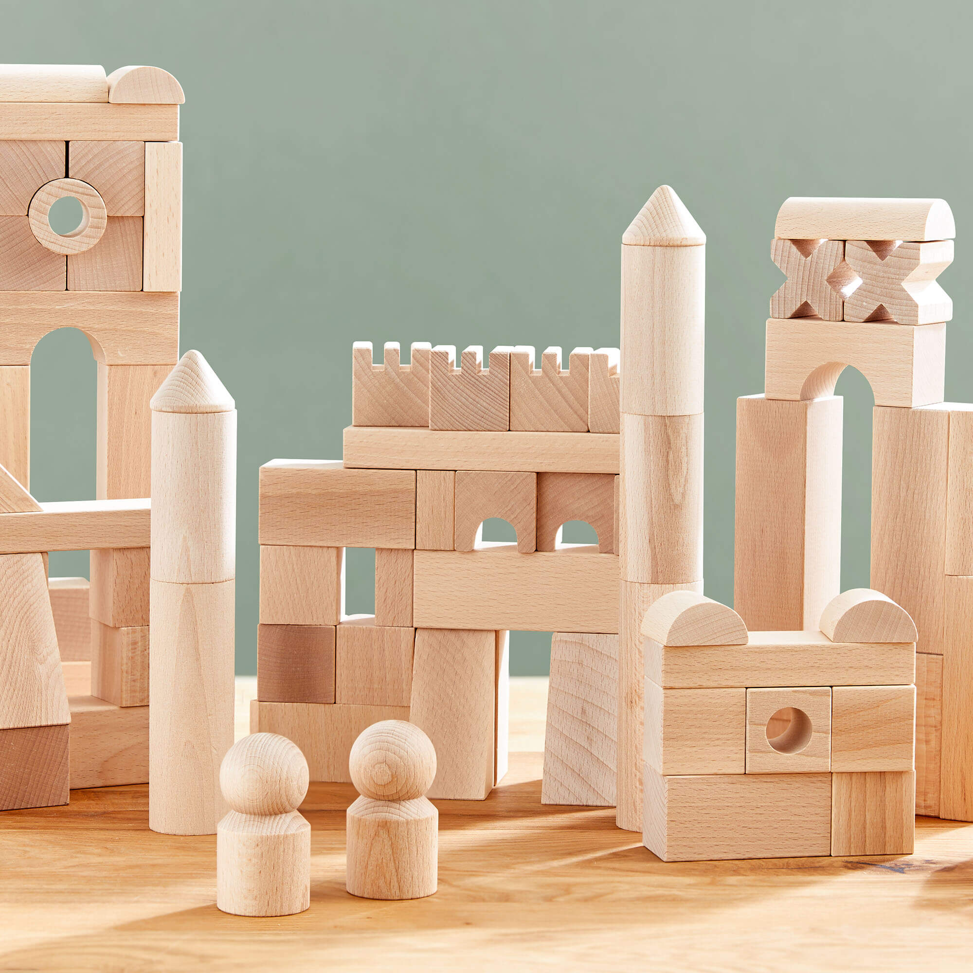 HABA Basic Building Blocks 102 Piece Extra Large Wooden Starter Set - Image 5