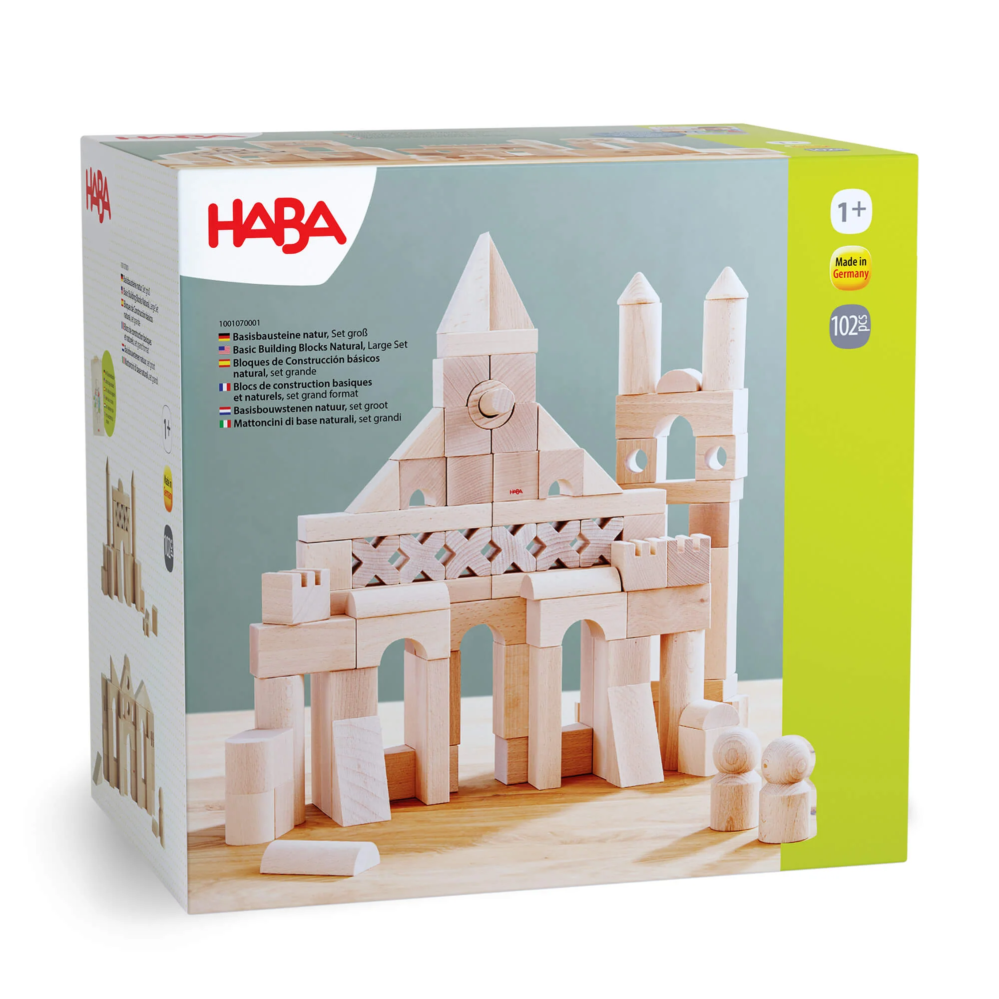HABA Basic Building Blocks 102 Piece Extra Large Wooden Starter Set - Image 8